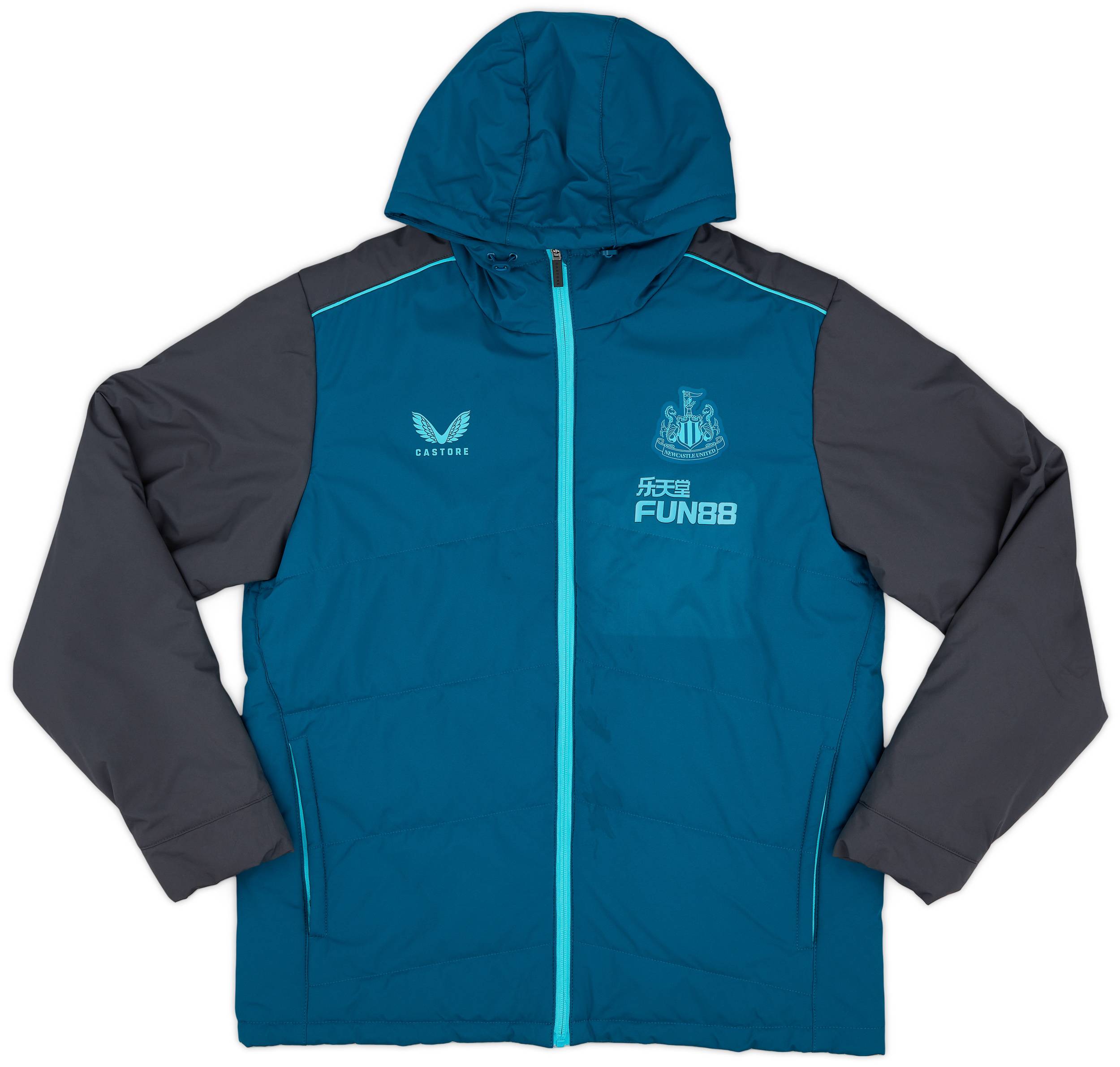 2022-23 Newcastle Castore Hooded Padded Jacket (L)
