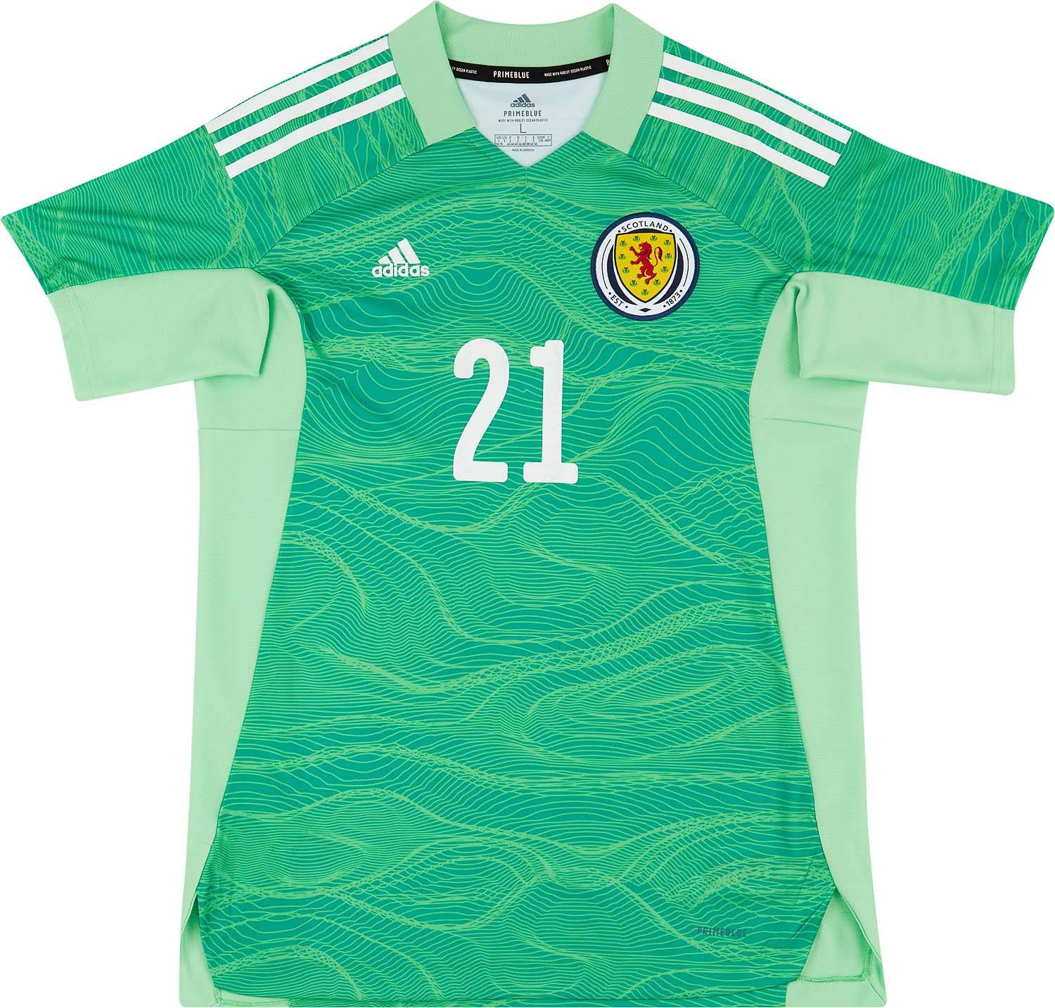 2021-22 Scotland GK Shirt #21 (Cumings) (Womens)