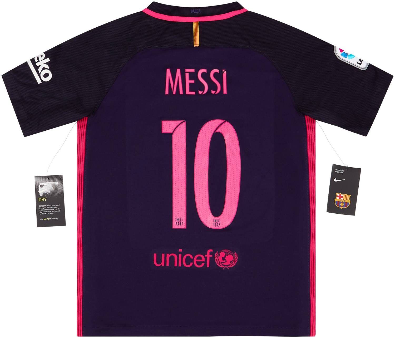 2016-17 Barcelona Away Shirt Messi #10 (KIDS)