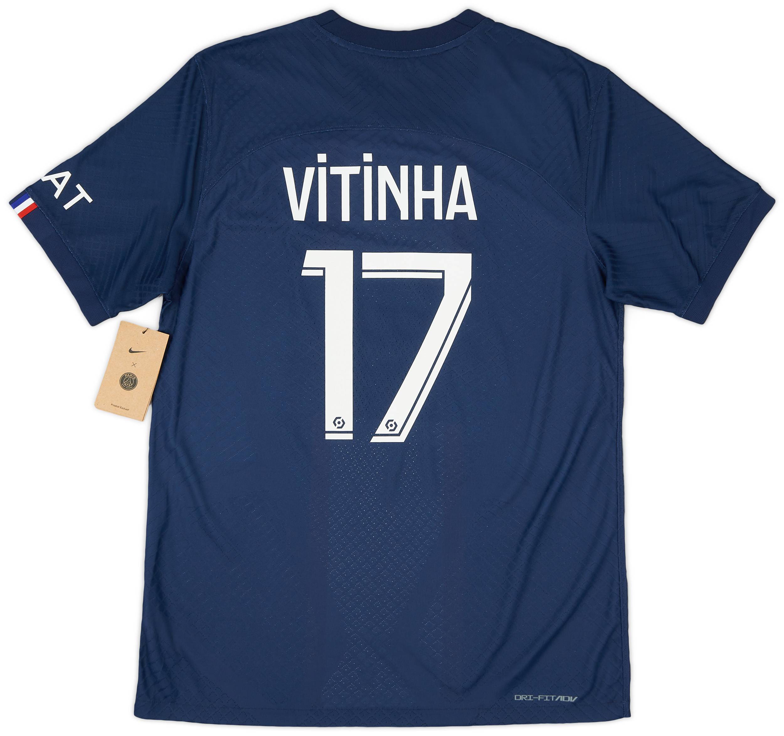 2022-23 Paris Saint-Germain Authentic Home Shirt Vitinha #17 (M)