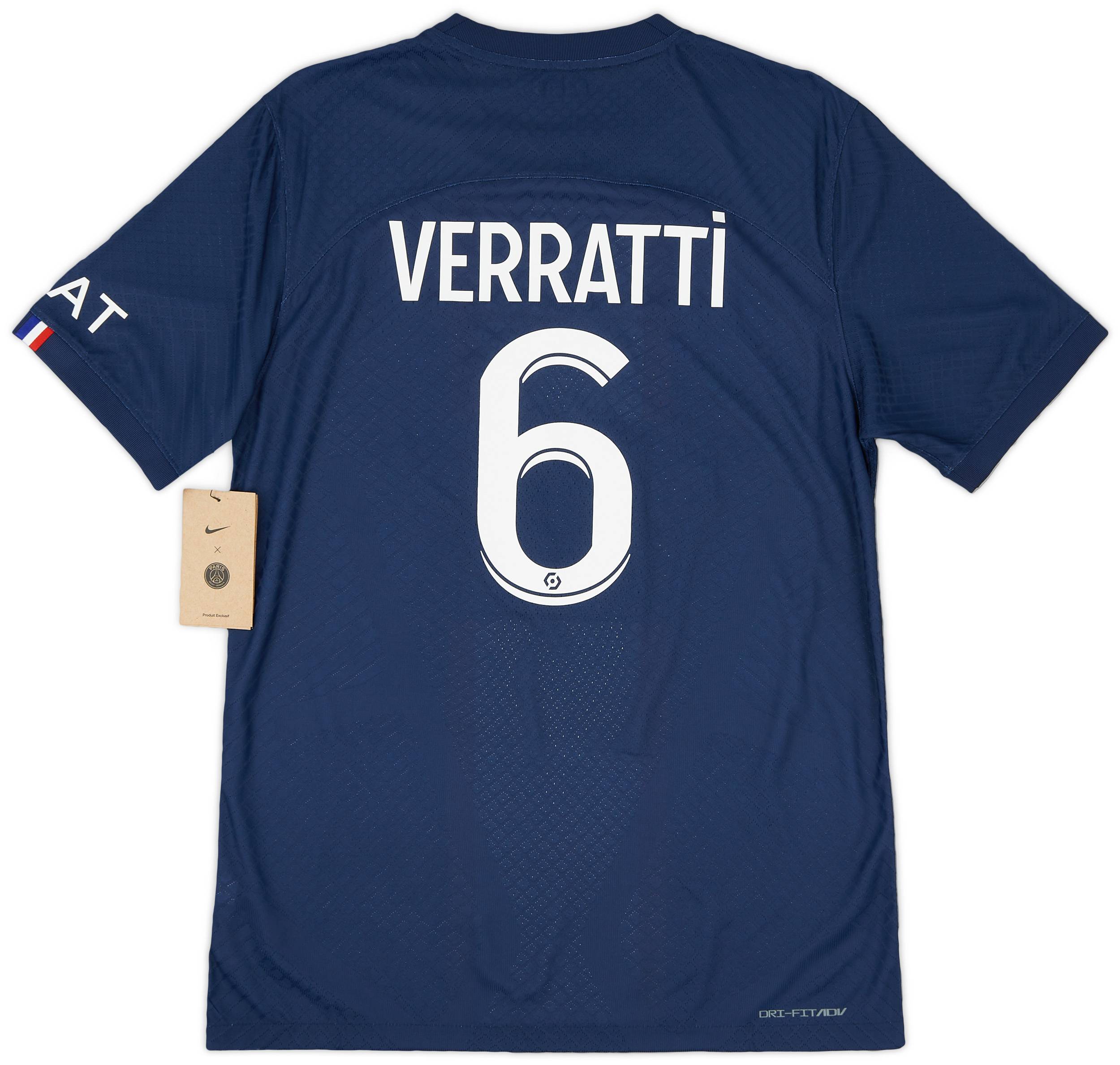 2022-23 Paris Saint-Germain Authentic Home Shirt Verratti #6 (M)
