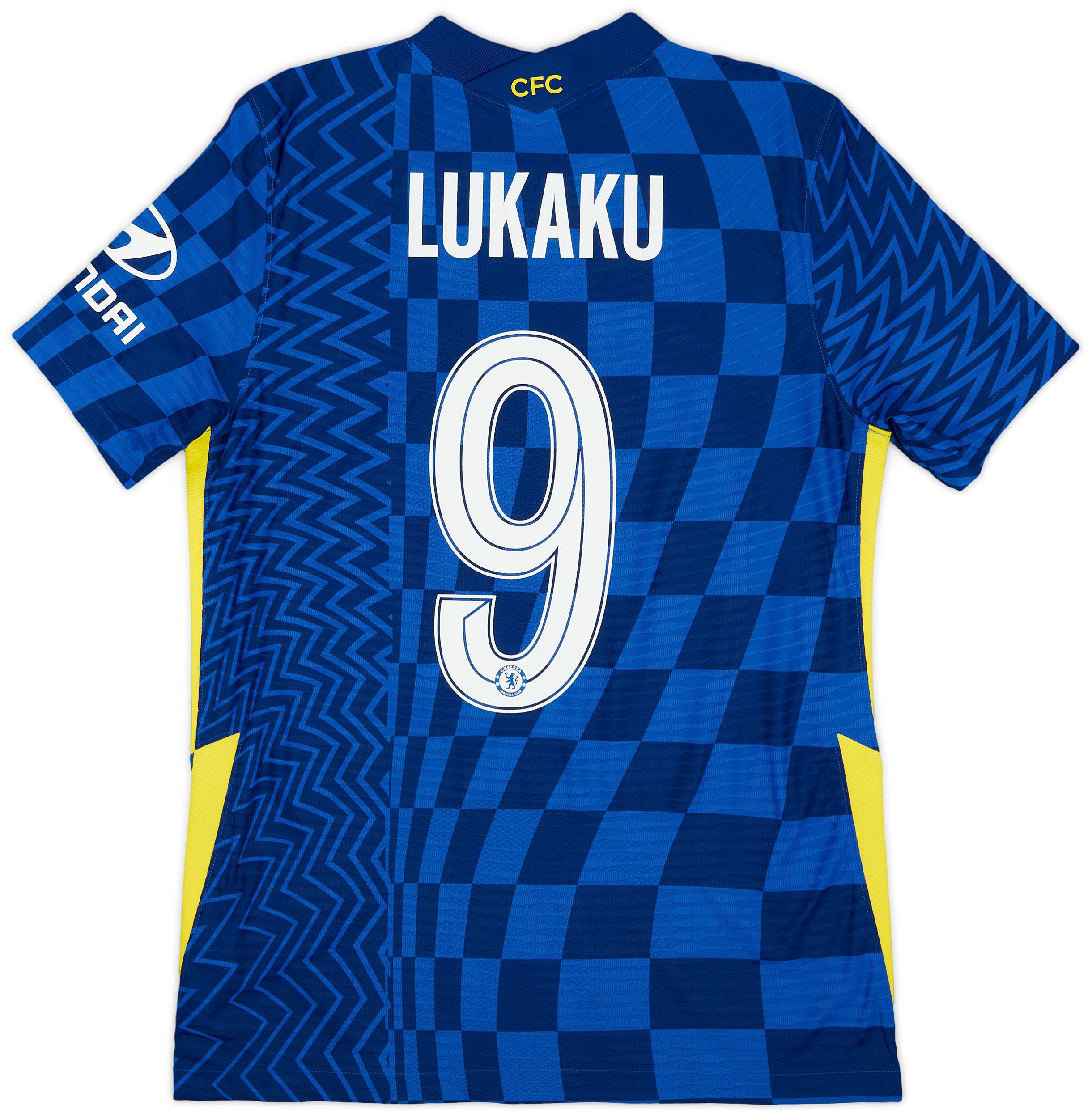 注目の福袋をピックアップ！ Chelsea 2021-22 Authentic (M) #9 Lukaku Shirt Home ウェア