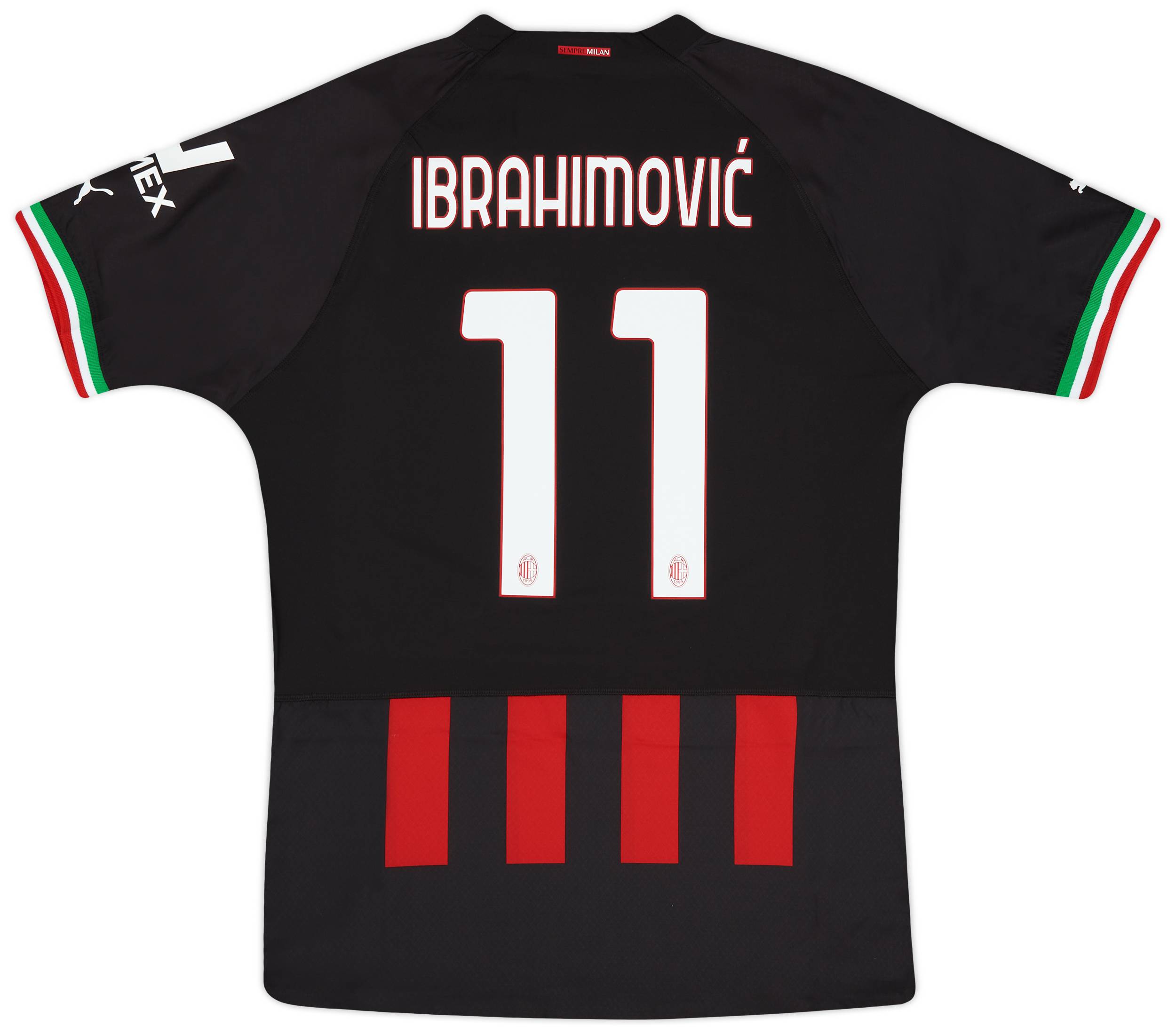 2022-23 AC Milan Authentic Home Shirt Ibrahimović #11