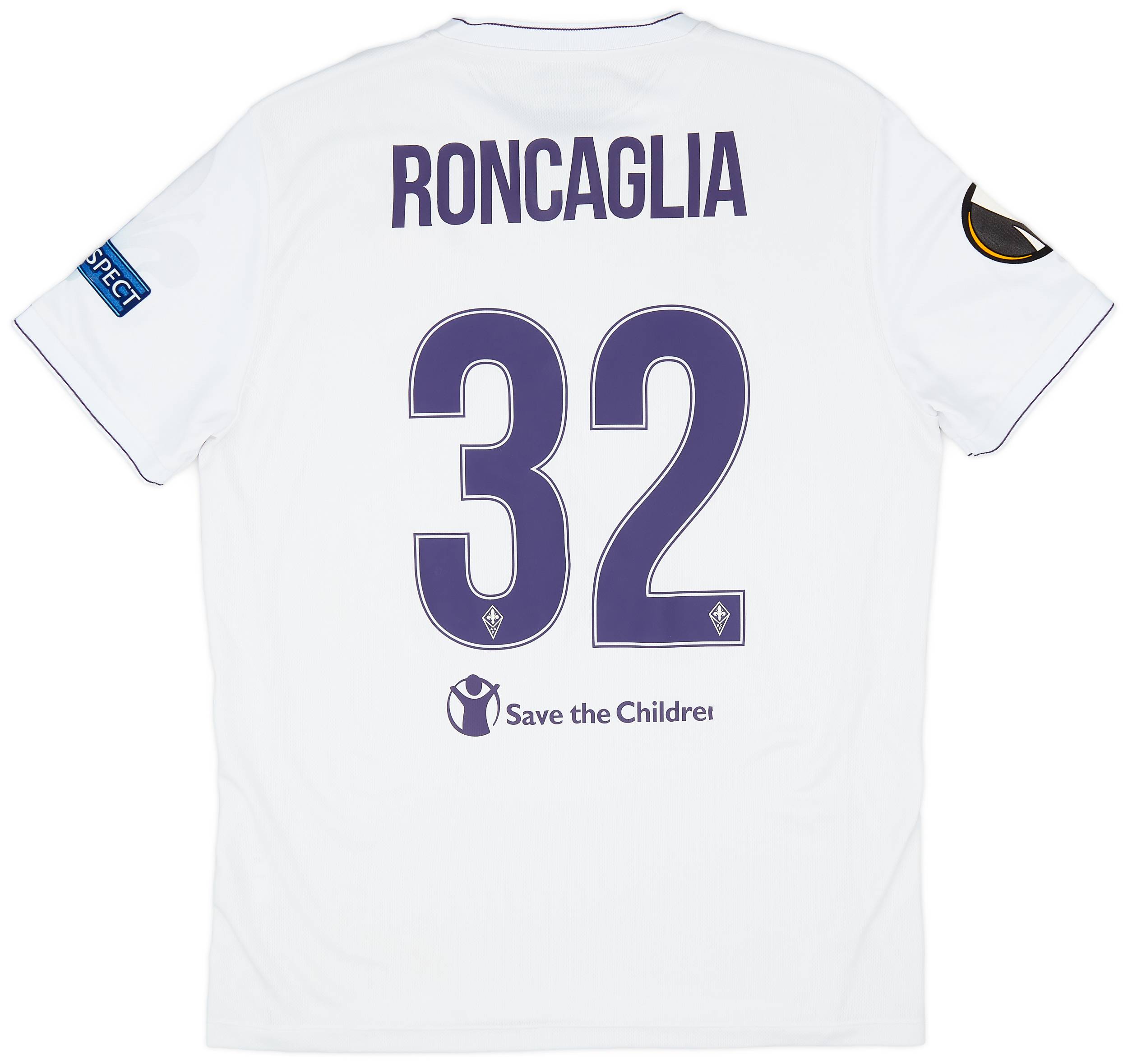 2015-16 Fiorentina Match Issue European Away Shirt Roncaglia #32 - As New - (L)