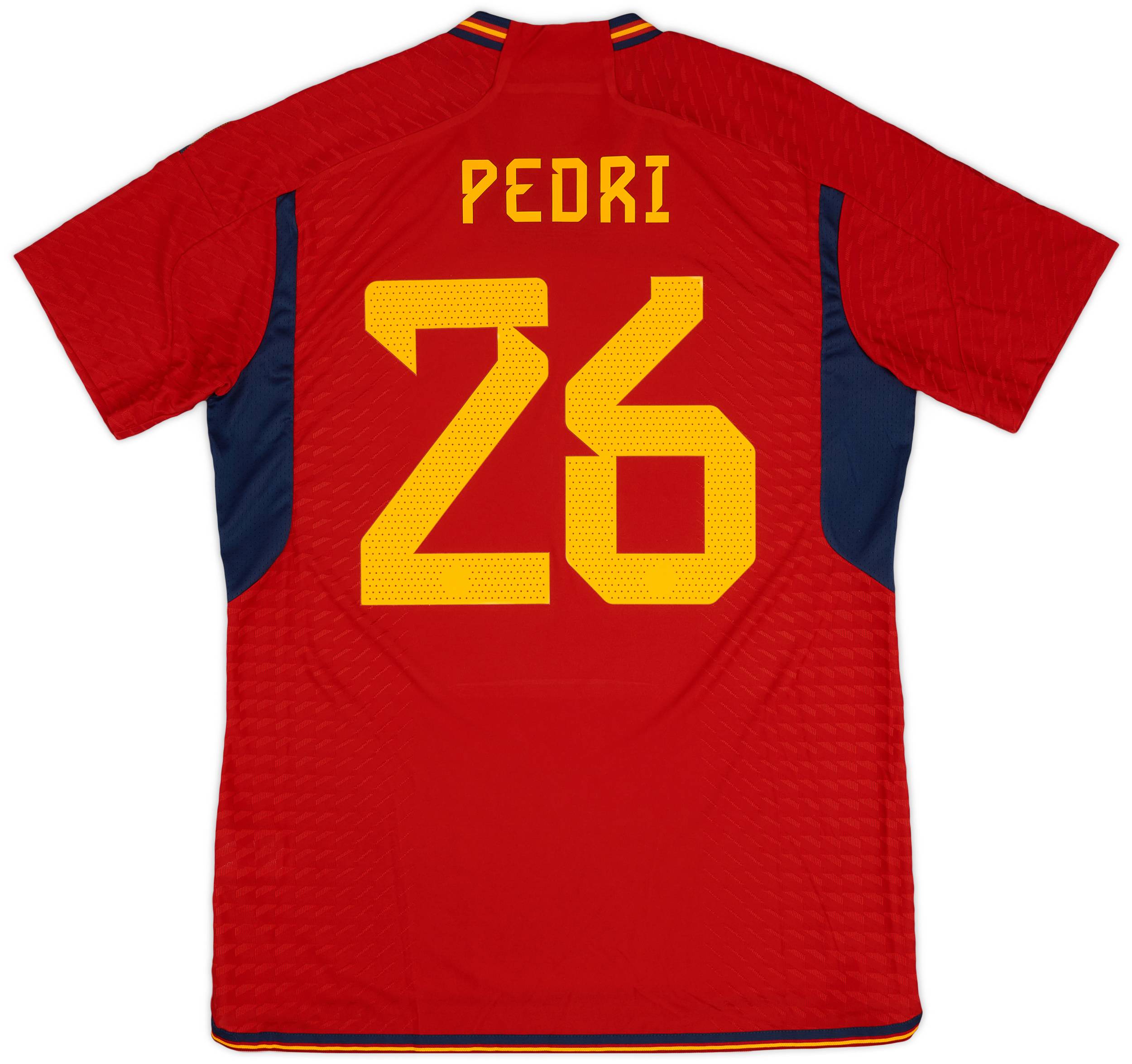 人気商品ランキング 2022-23 Spain Authentic Home Shirt Pedri #26 ウェア