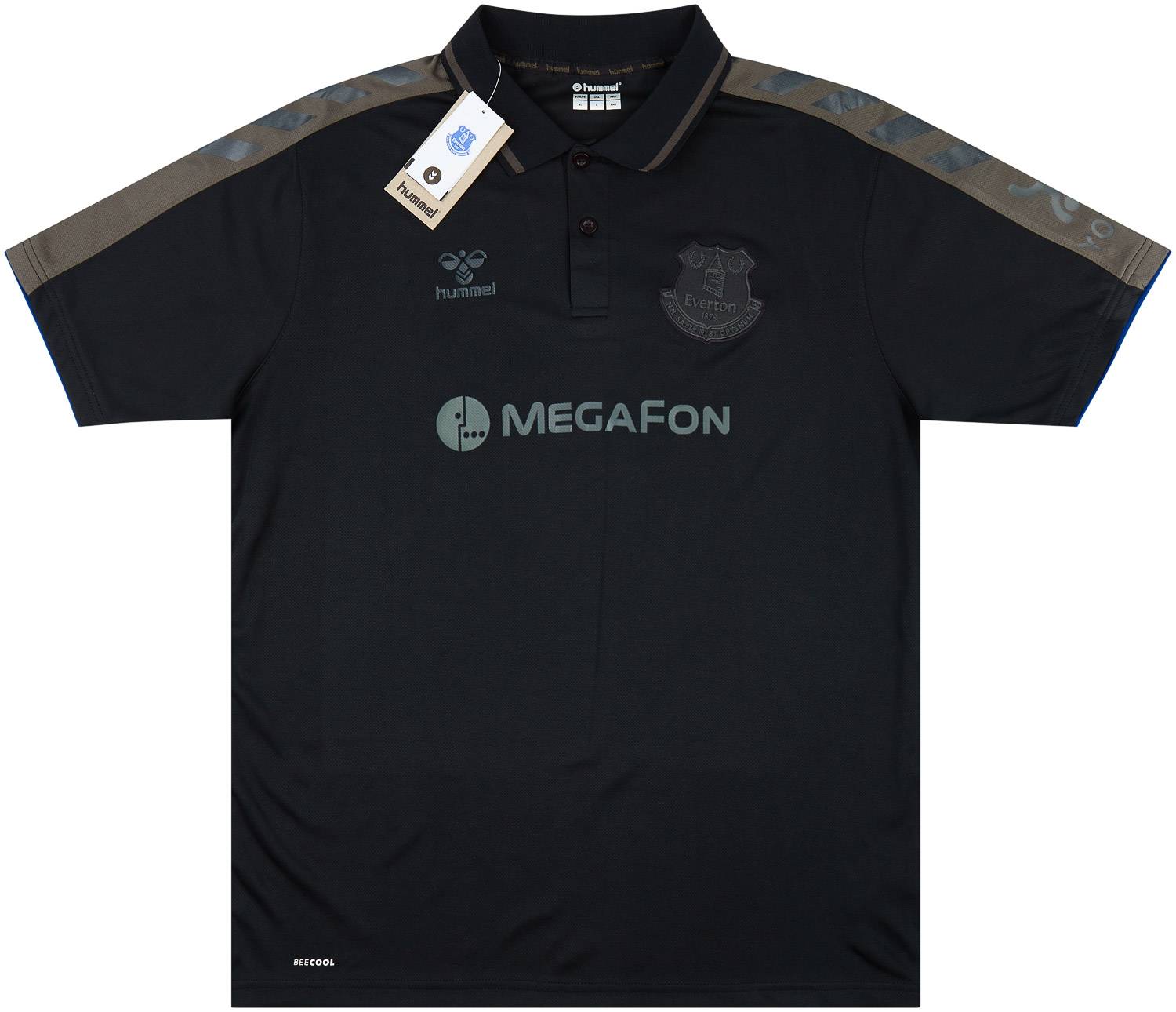 2021-22 Everton Hummel Polo T-Shirt (M)