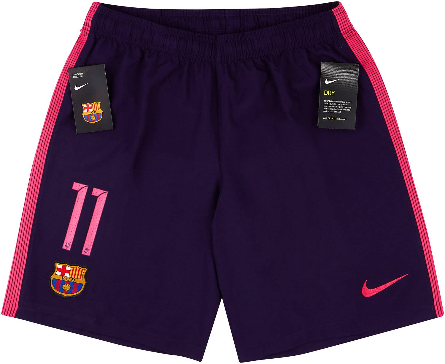 2016 17 Barcelona Away Shorts 11 Neymar Jr