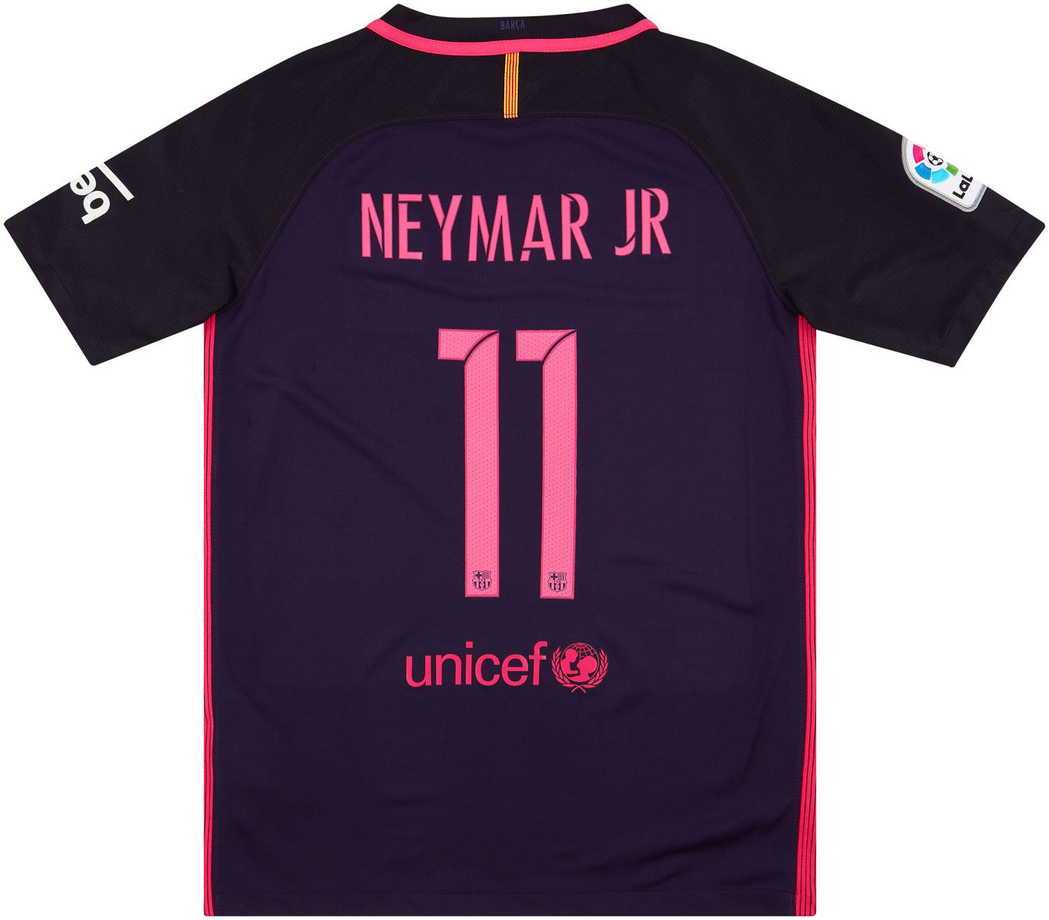 2016-17 Barcelona Away Shirt Neymar Jr #11 (XS.Kids)
