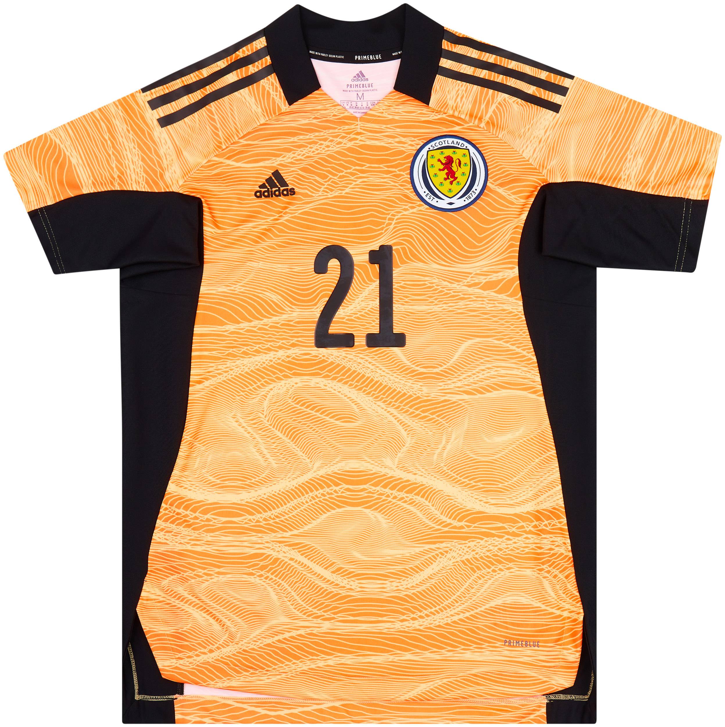 2021-22 Scotland GK Shirt #21 (Cumings) Womens (M)