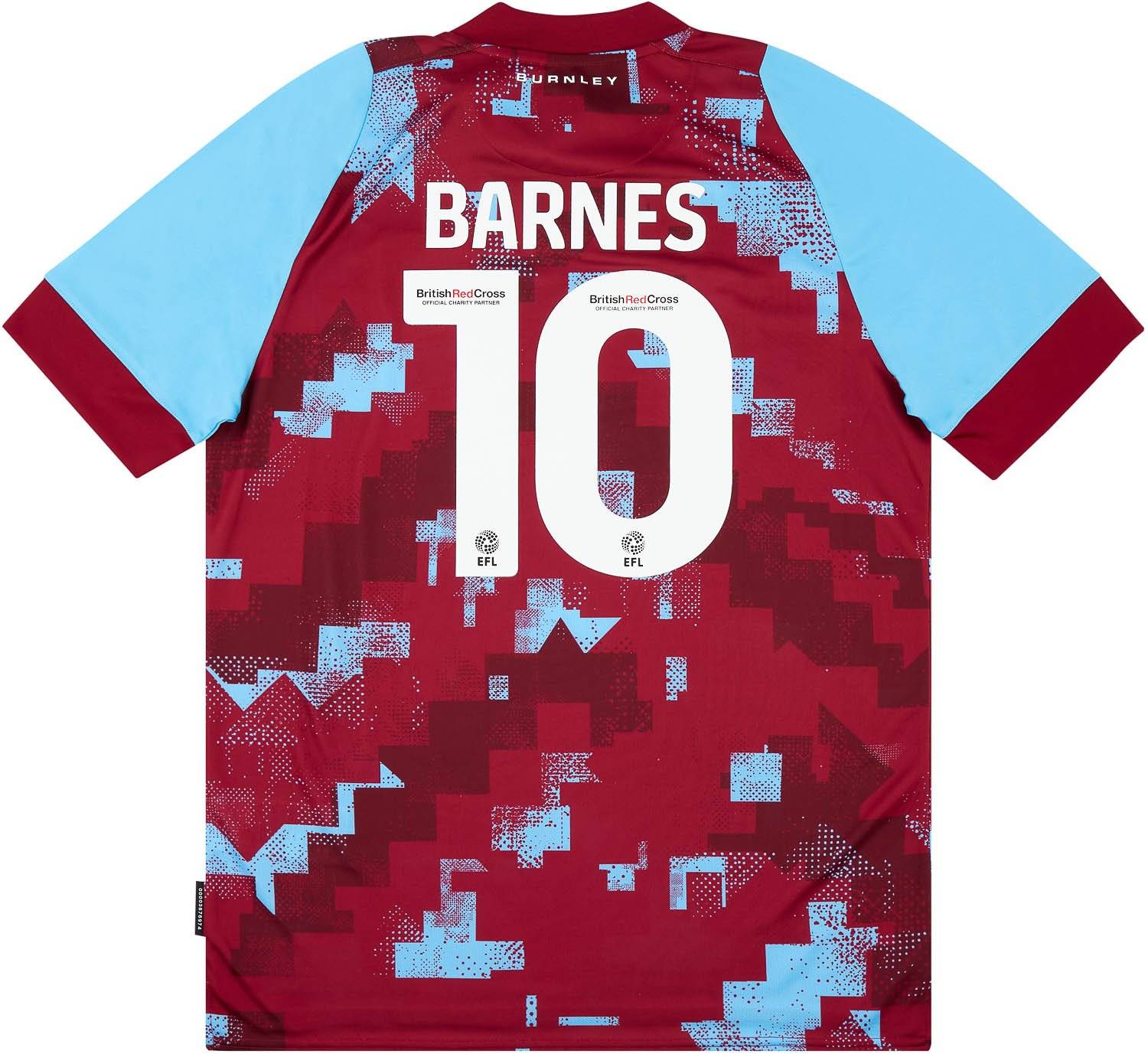2022-23 Burnley Home Shirt Barnes #10