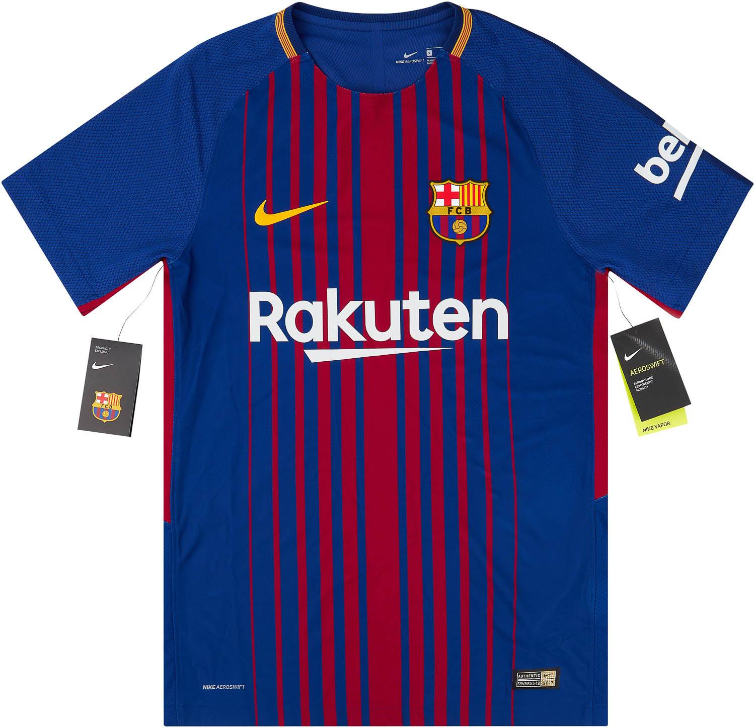 2017-18 Barcelona Authentic Home Shirt *w/Tags* S