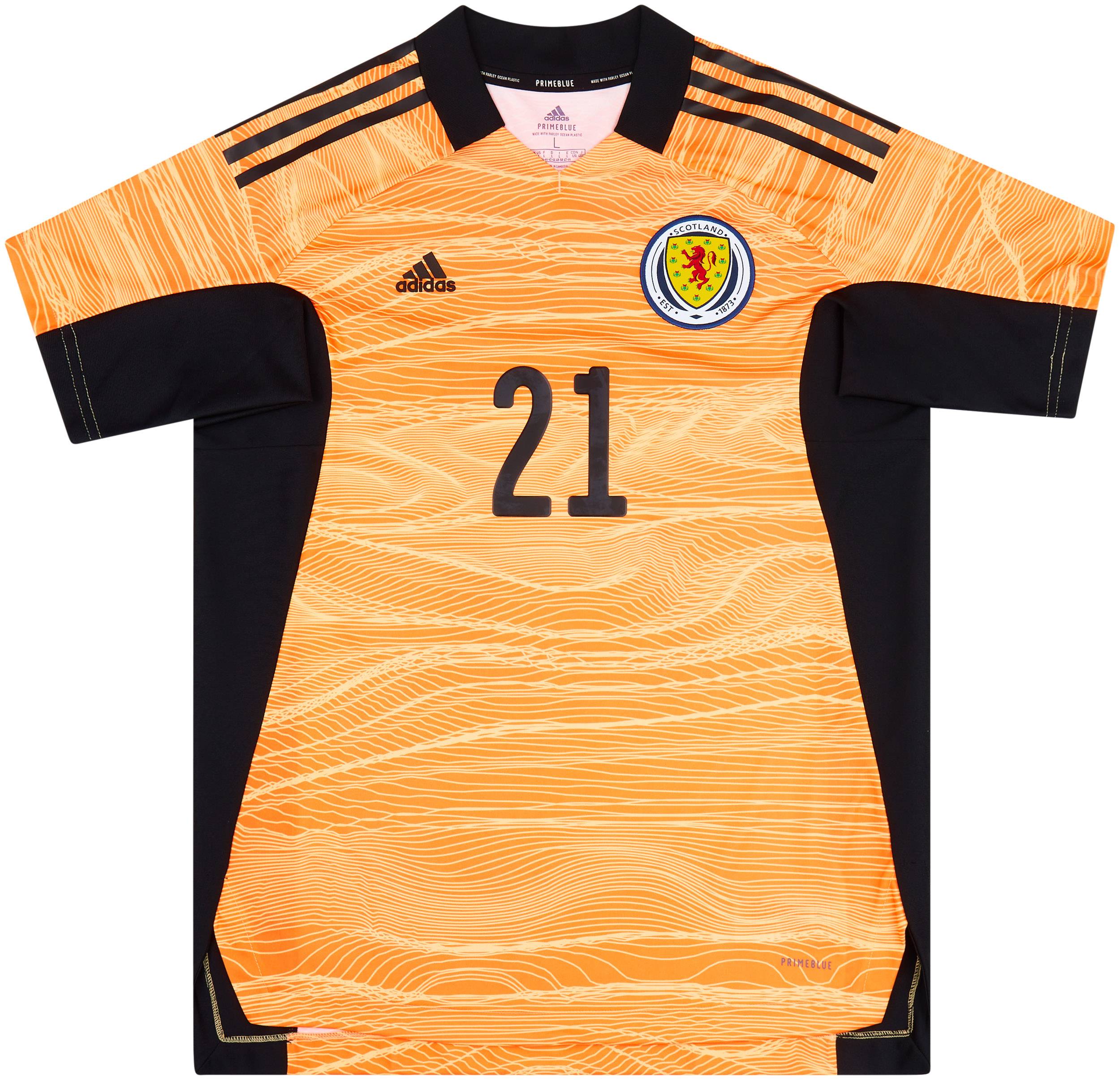 2021-22 Scotland GK Shirt #21 (Cumings) (Womens L)