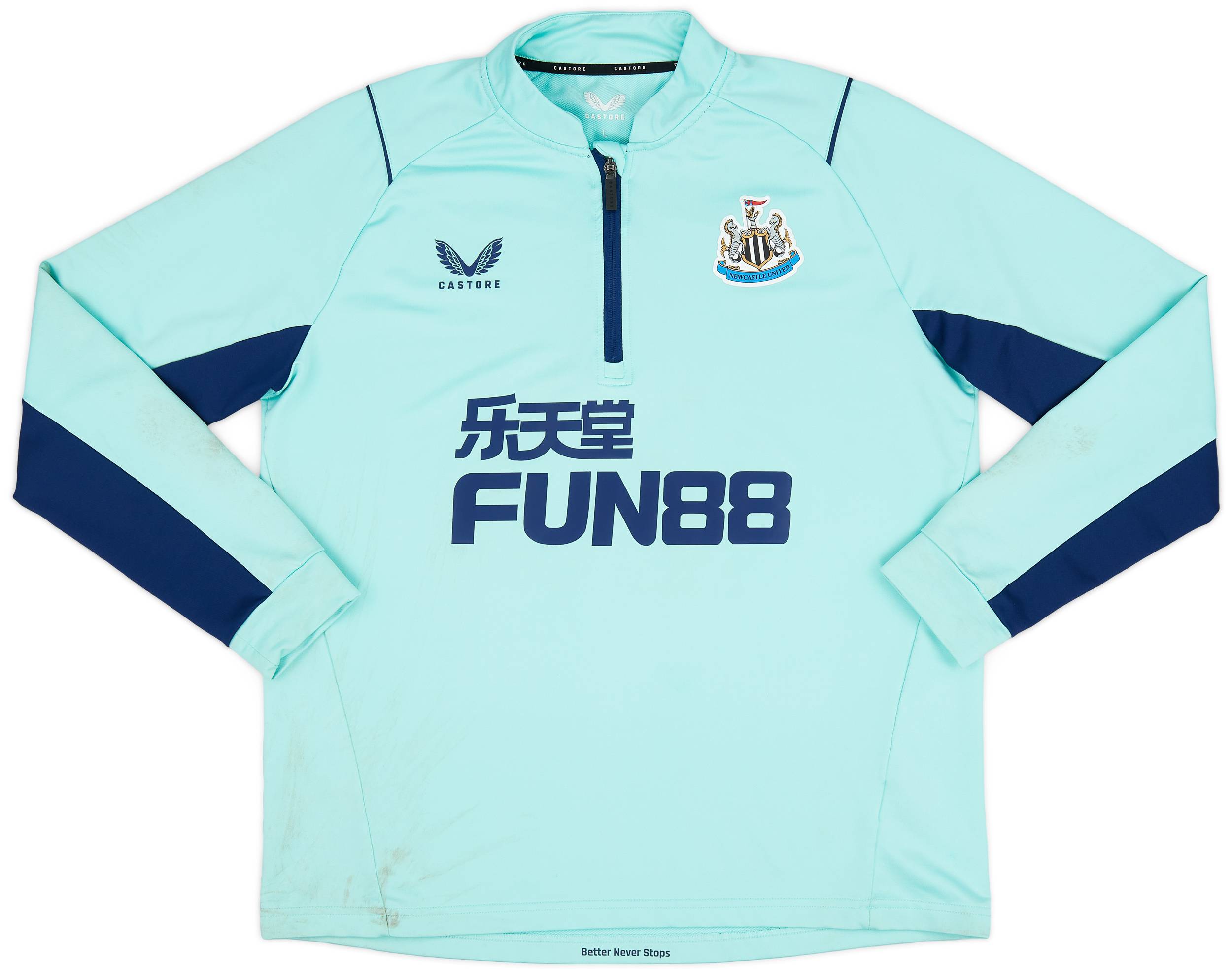 2022-23 Newcastle Castore 1/4 Zip Training Top - Very Good - (L)