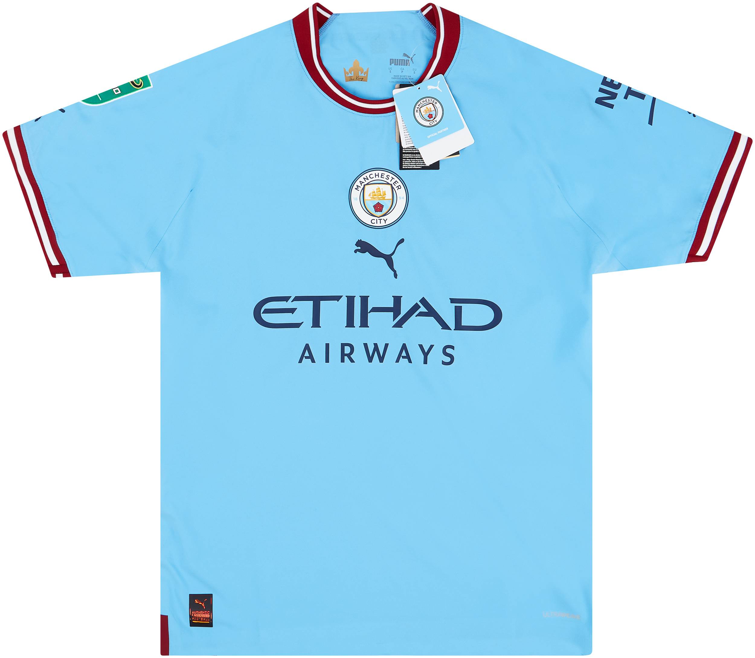 2022-23 Manchester City Match Issue Home Shirt J.Álvarez #19