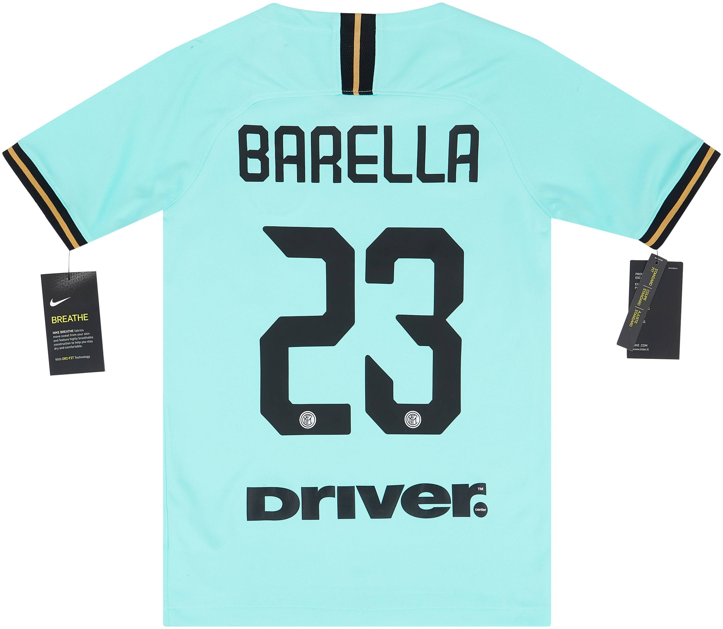 2019 20 Inter Milan Away Shirt Barella 23 NEW M.Kids