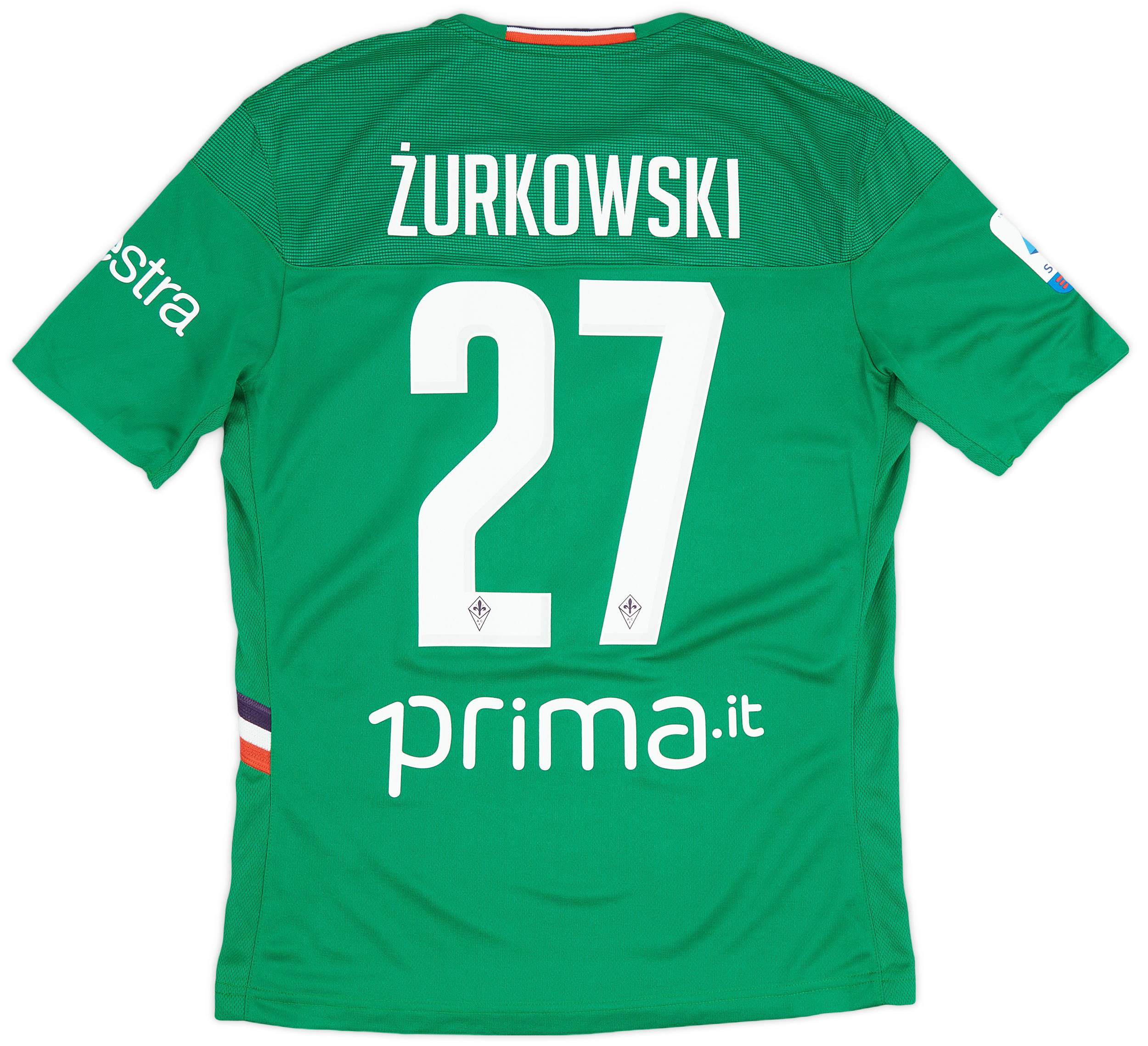 2019-20 Fiorentina Match Issue Third Shirt Zurkowski #27 - As New - (M)