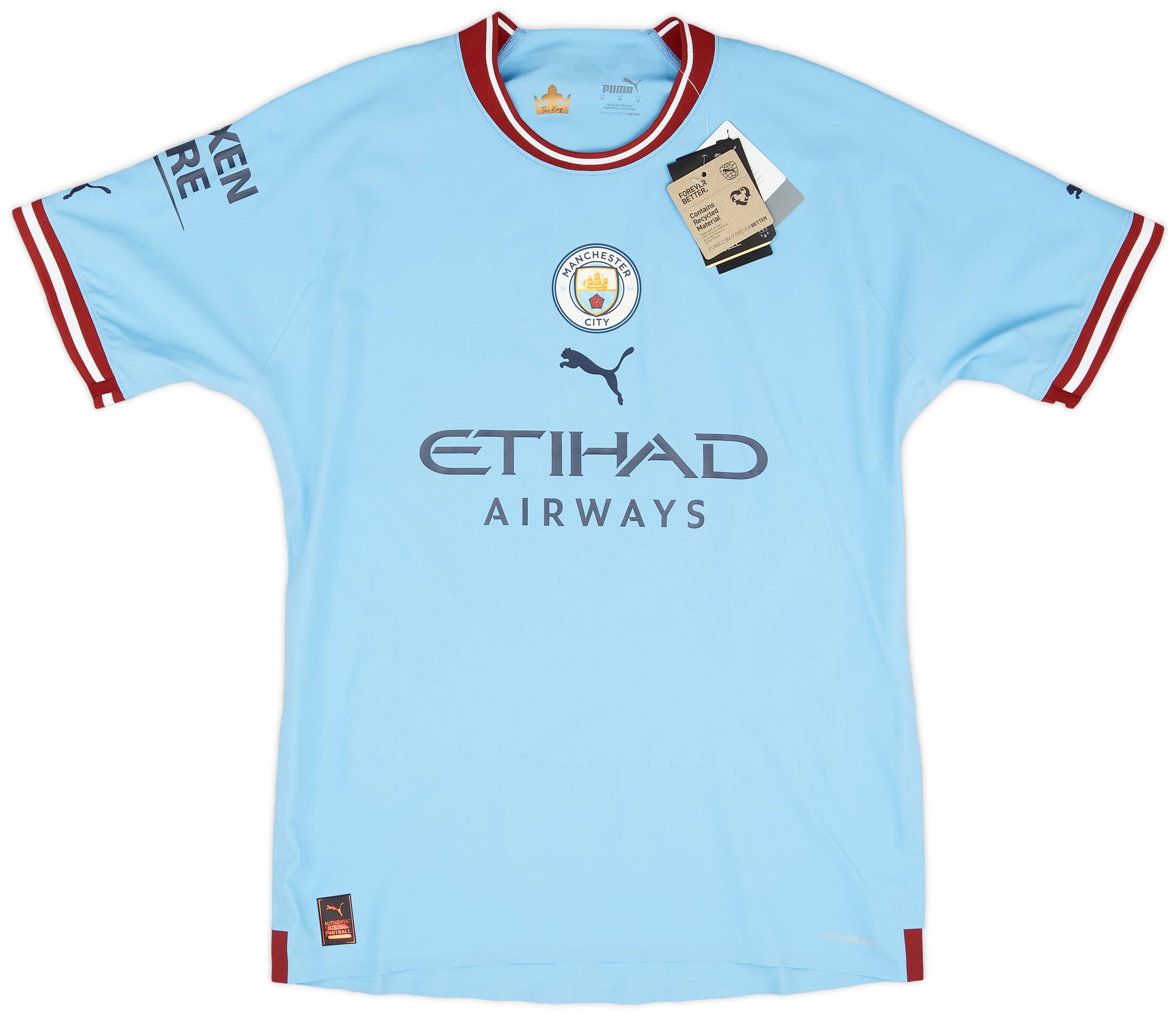 2022-23 Manchester City Player Issue Home Shirt Rodrigo #16 - (M)