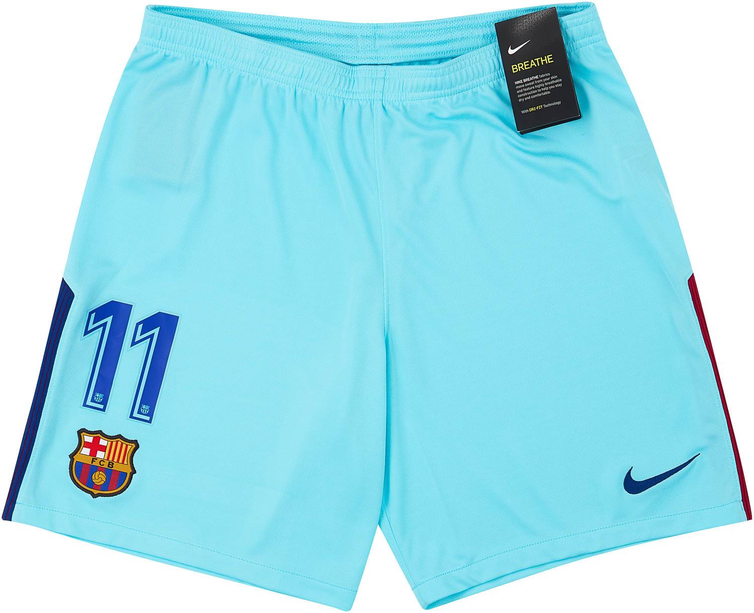 2017 18 Barcelona Away Shorts 11 Neymar
