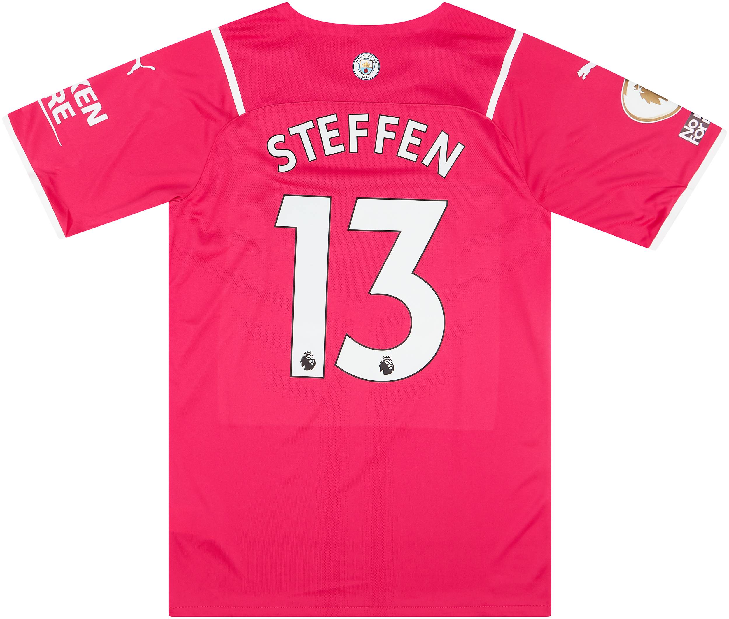 2021-22 Manchester City Player Issue GK Fifth Shirt Steffen #13 - As New - (XL)
