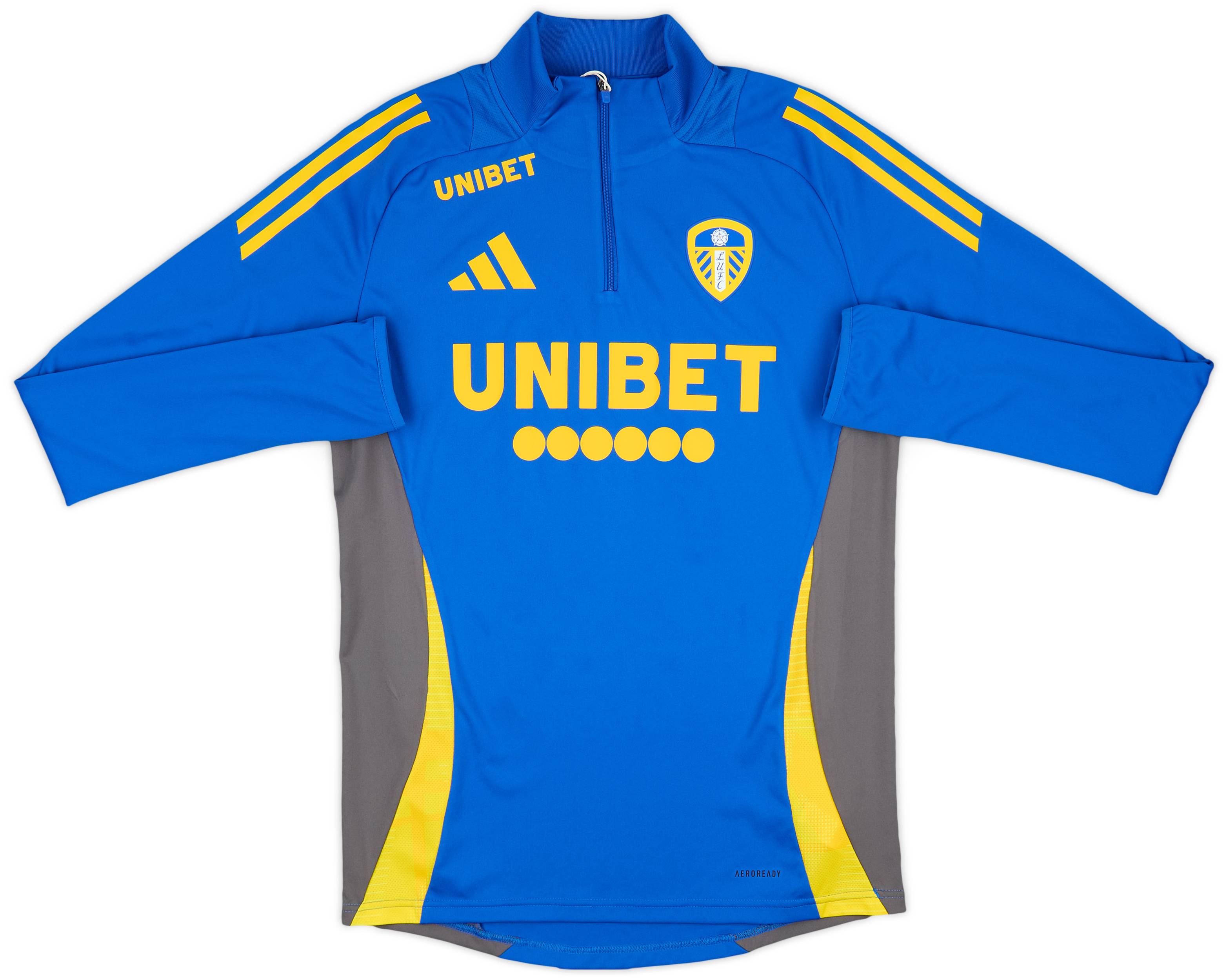 2024-25 Leeds United adidas 1/4 Zip Training Top (S)