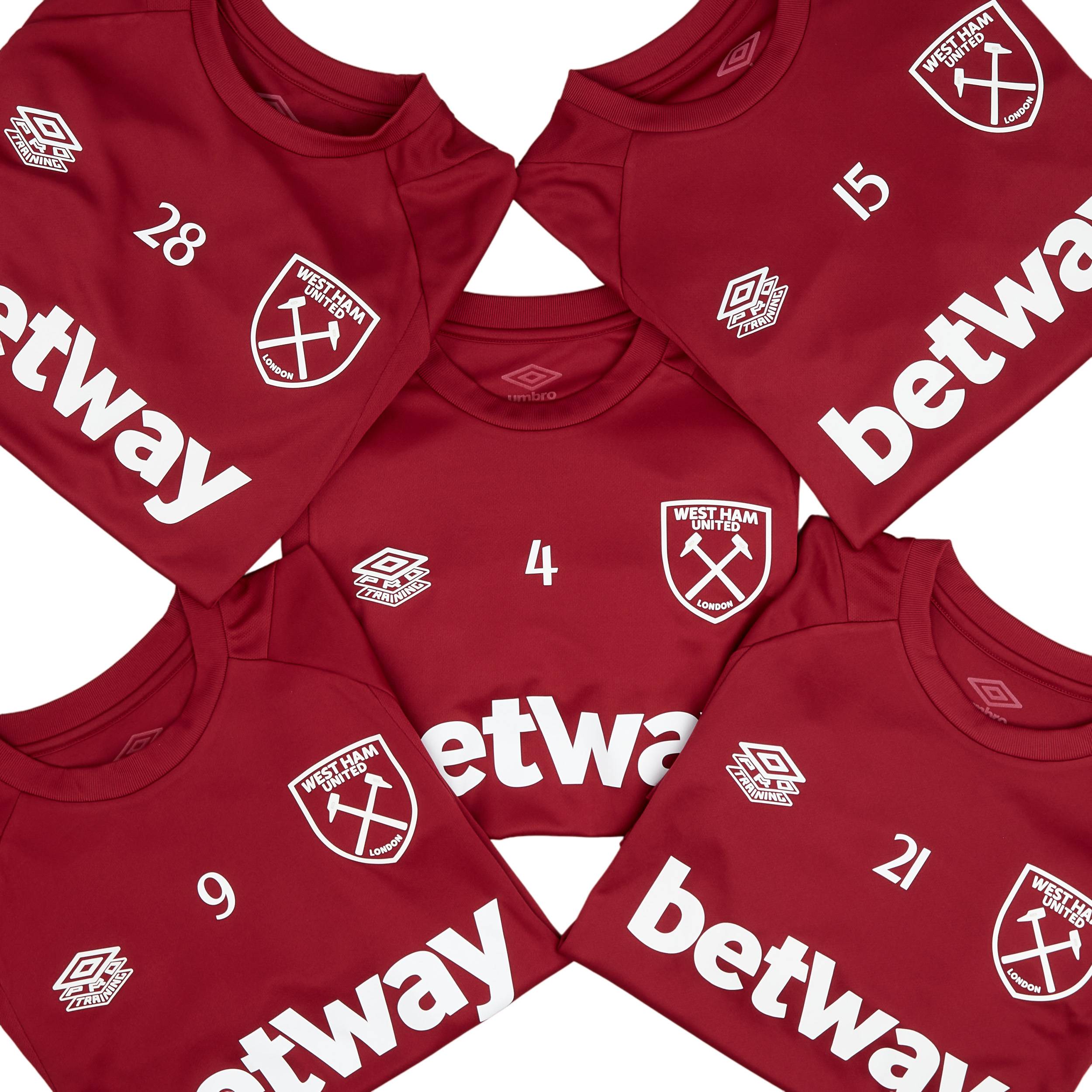 2022-23 West Ham Player Issue Training Shirt #