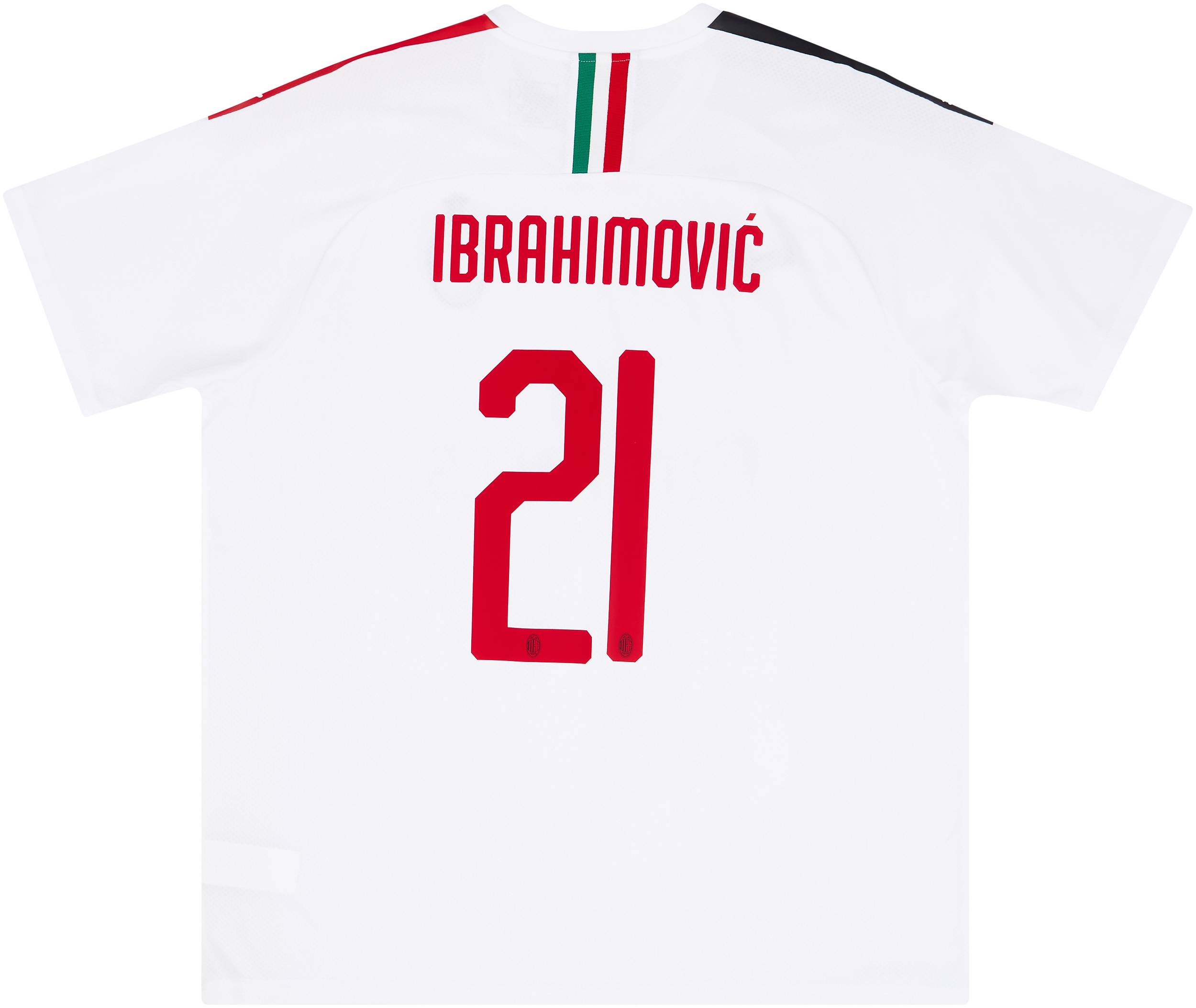 2019-20 AC Milan Away Shirt Ibrahimović #21 - NEW - (XXL)