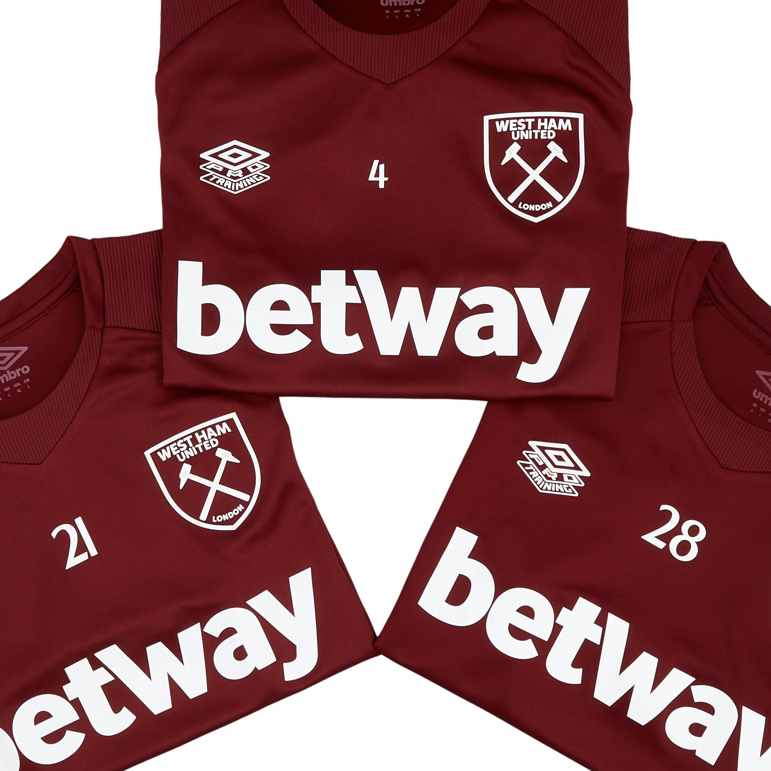 2021-22 West Ham Player Issue Training Shirt #