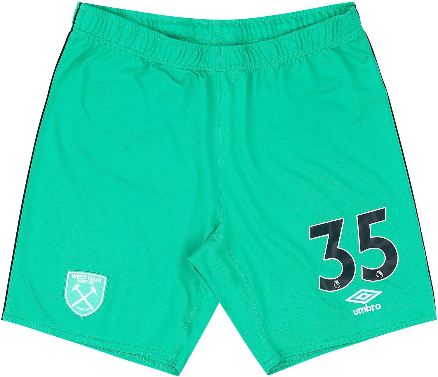 2020-21 West Ham Player Issue GK Shorts #35 (Randolph) L