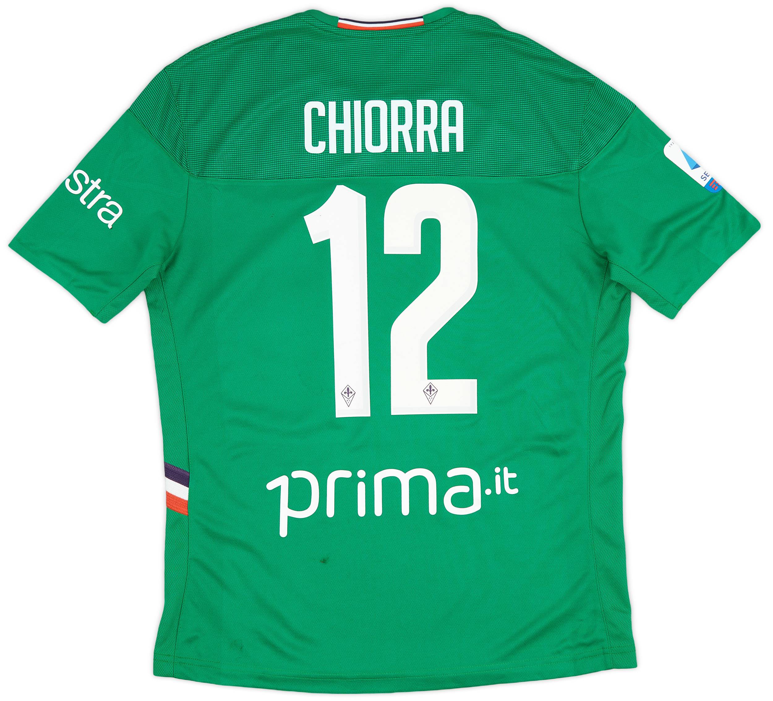 2019-20 Fiorentina Match Issue GK Shirt Chiorra #12 - As New - (L)