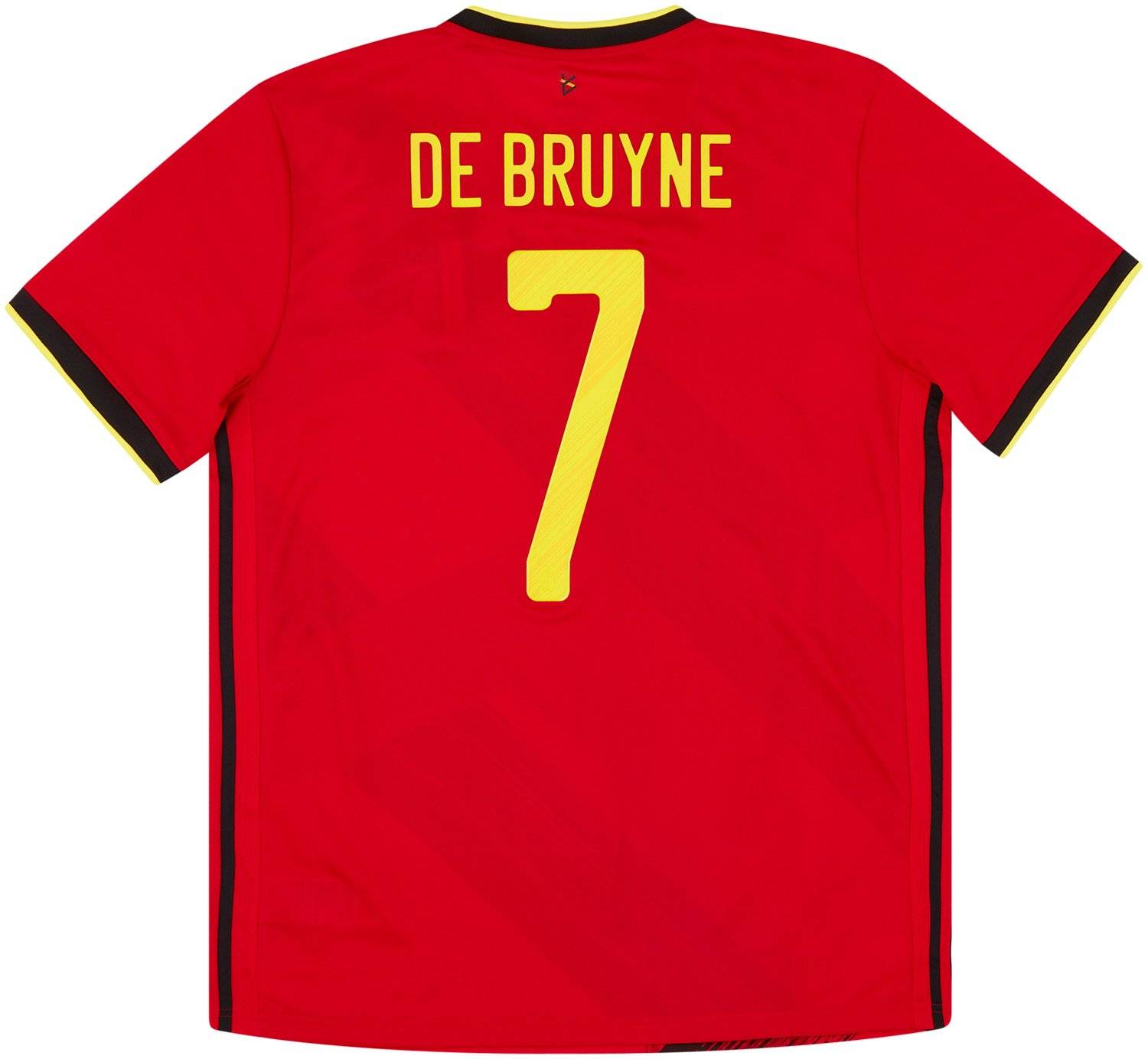 2020-21 Belgium Home Shirt De Bruyne #7