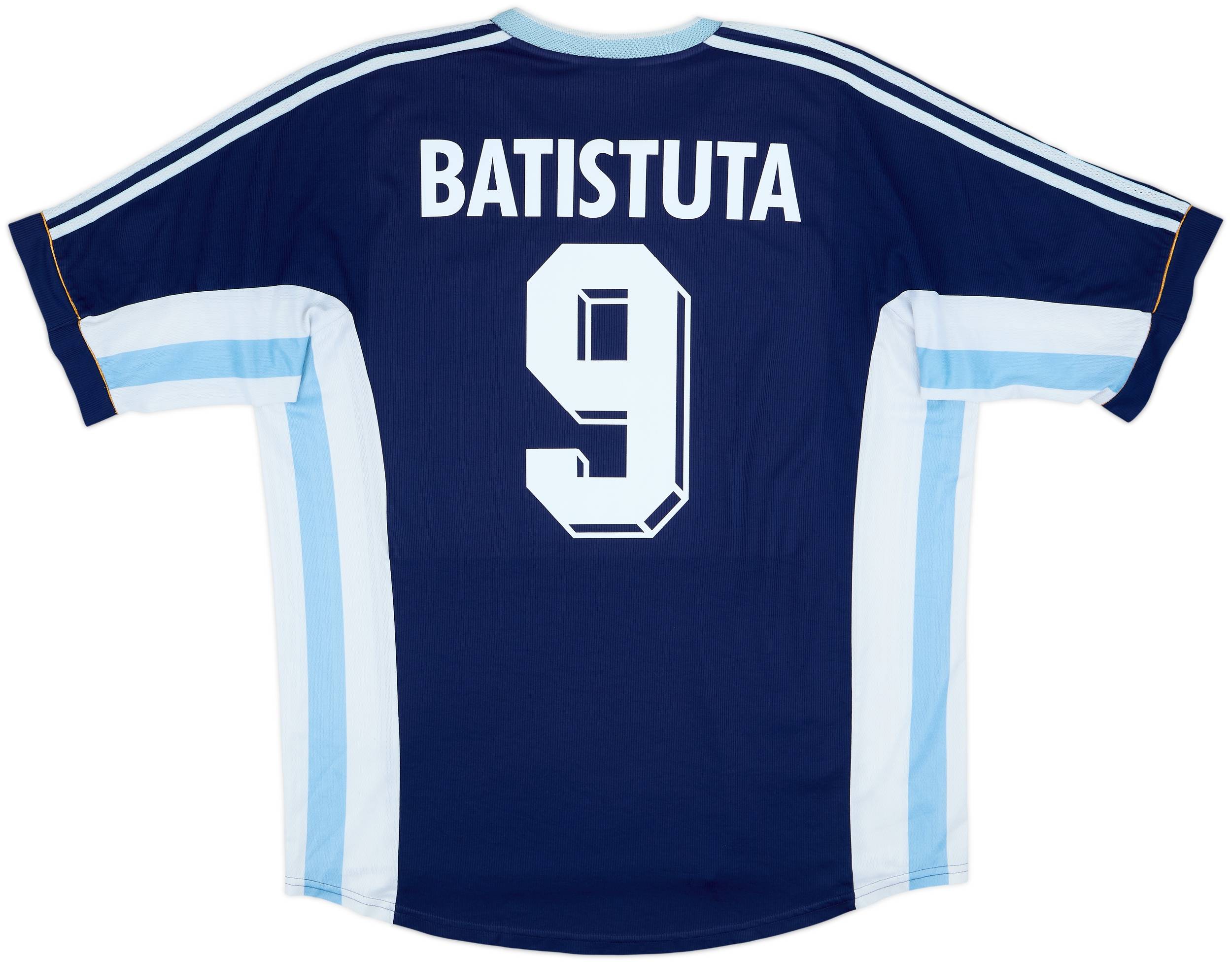 1998-99 Argentina Away Shirt Batistuta #9 - 7/10 - (L)