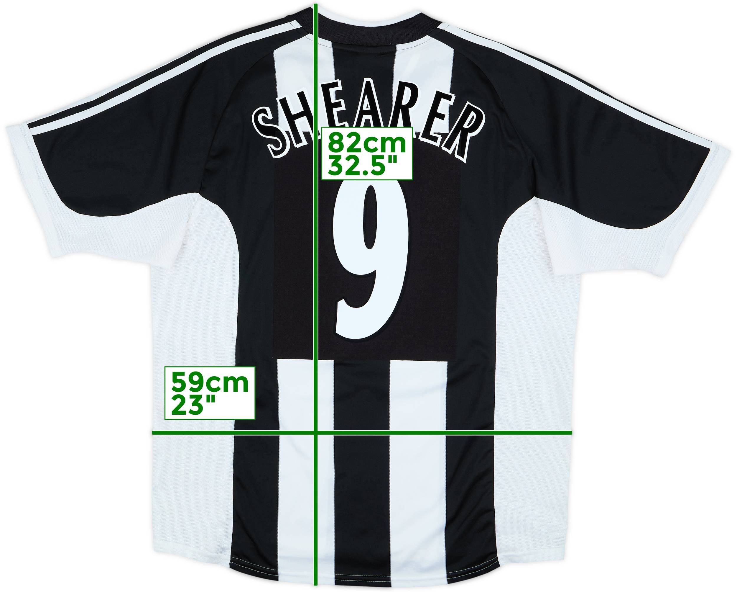 2001-03 Newcastle Home Shirt Shearer #9 - 9/10 - (XL)