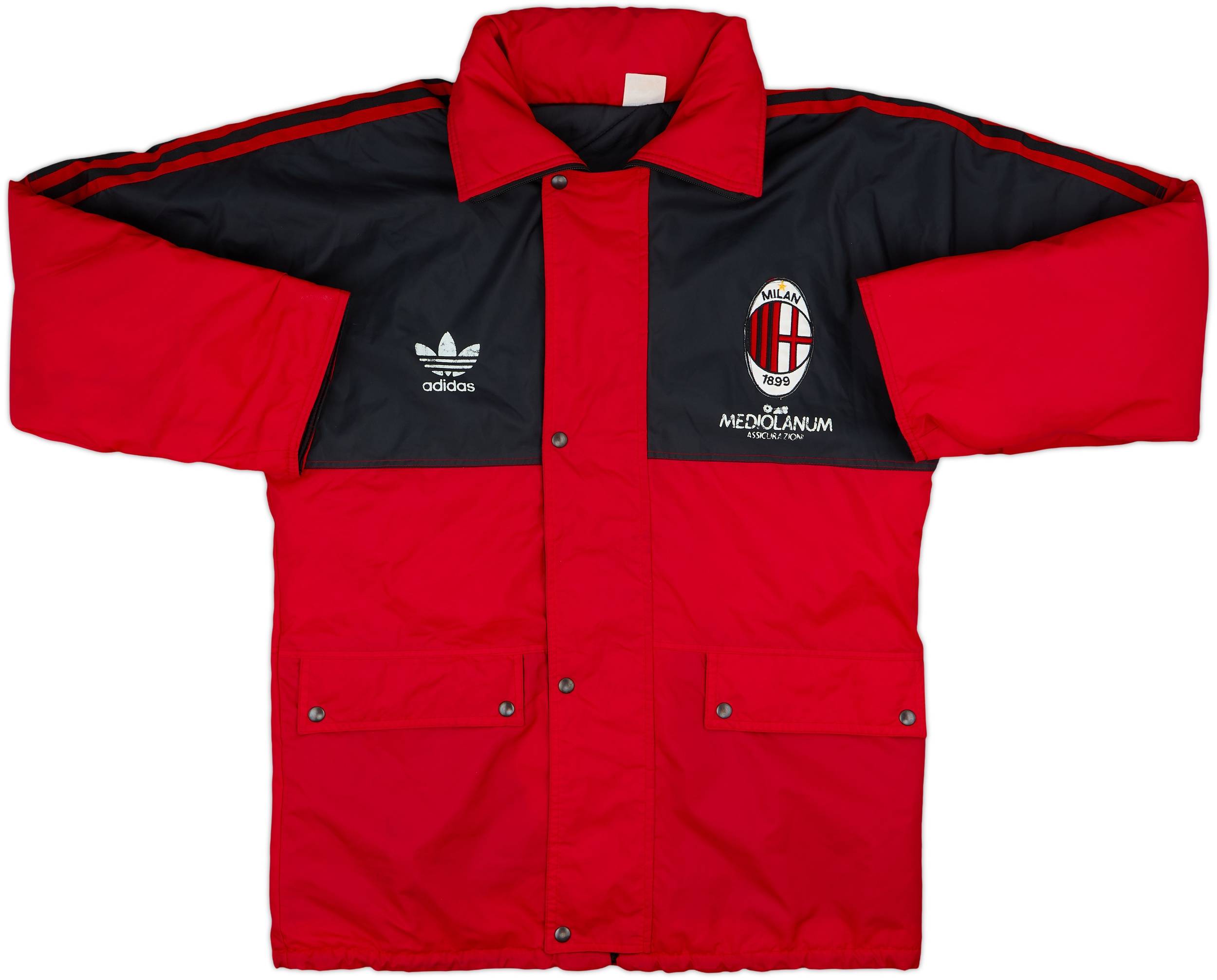 1990-92 AC Milan adidas Padded Bench Coat - 6/10 - (XS)