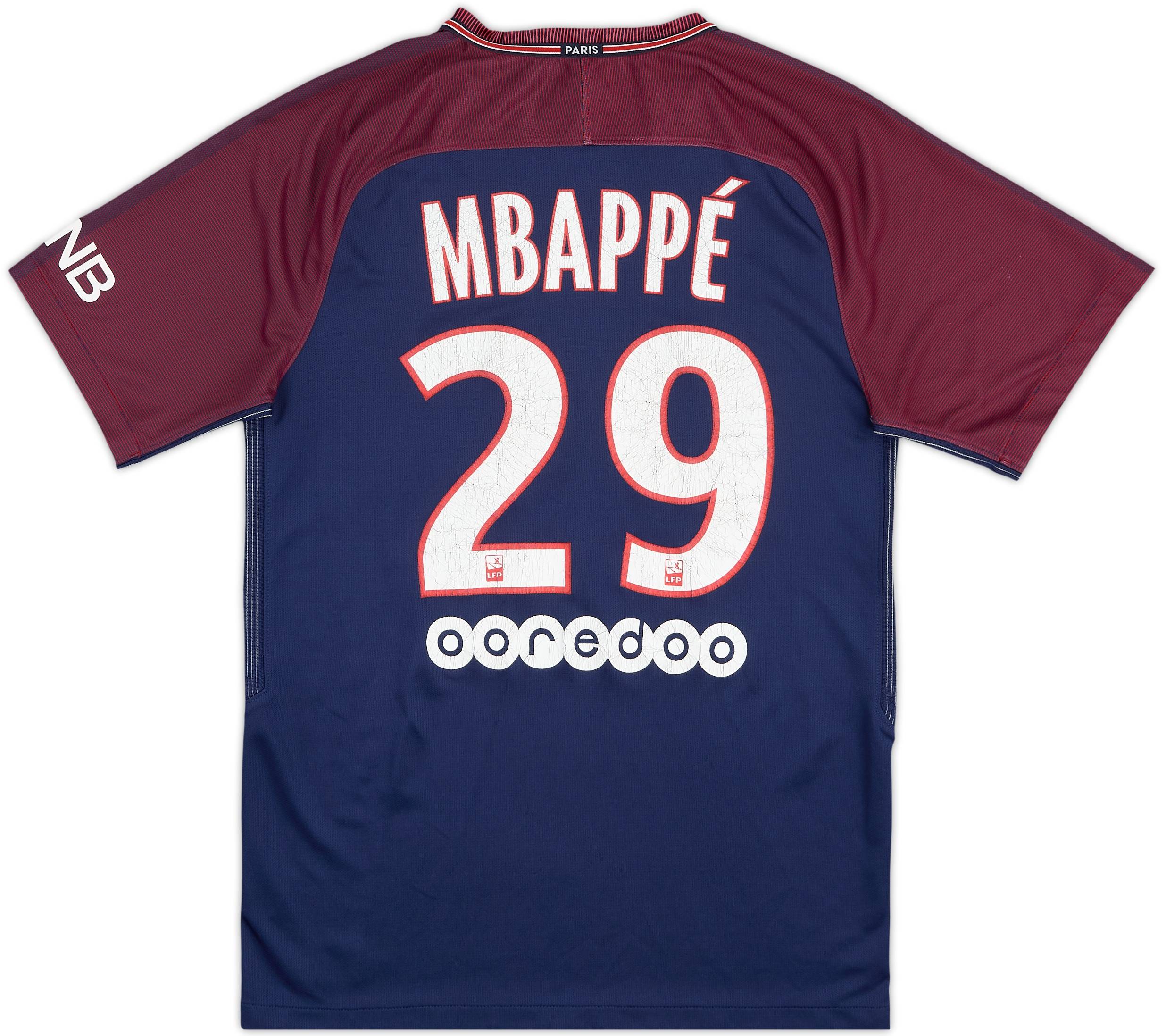 2017-18 Paris Saint-Germain Home Shirt Mbappe #29 - 5/10 - (S)