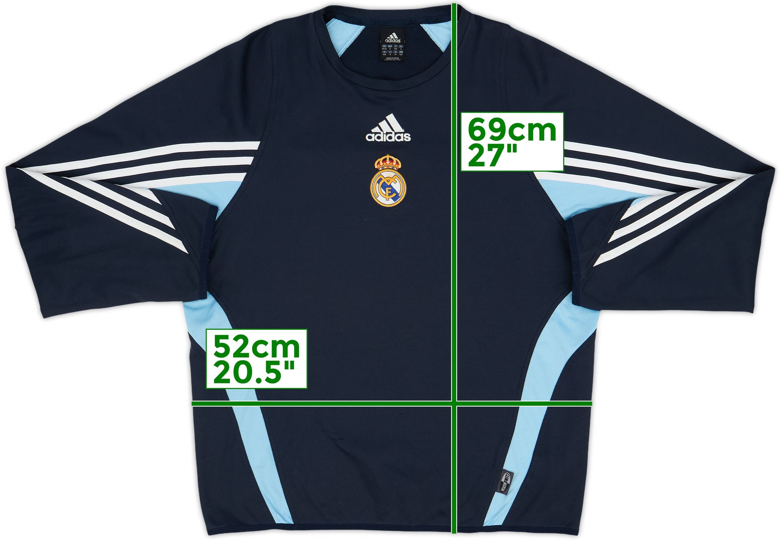 2003-04 Real Madrid adidas Sweat Top - 8/10 - (S)