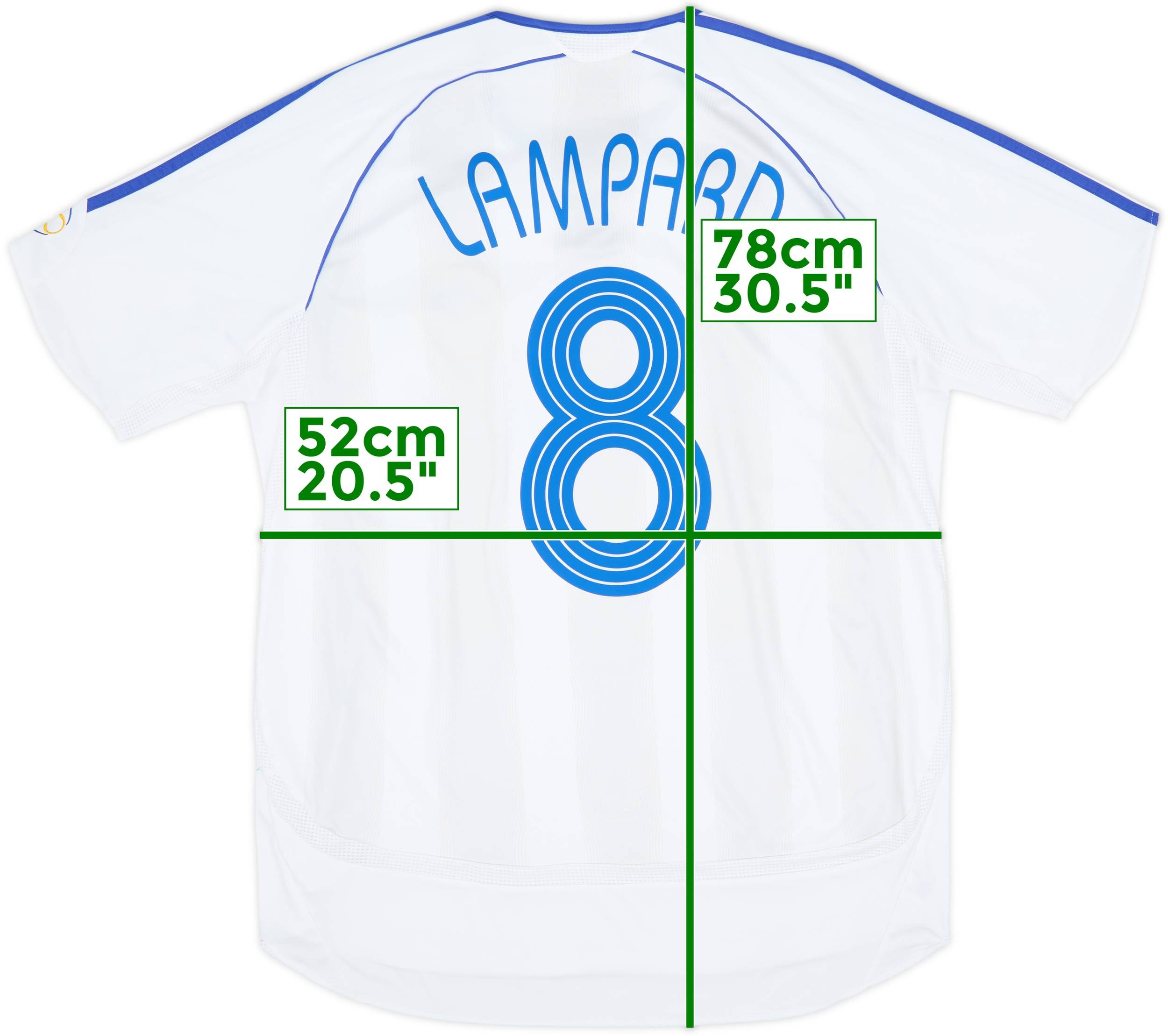 2006-07 Chelsea Away Shirt Lampard #8 - 8/10 - (M)