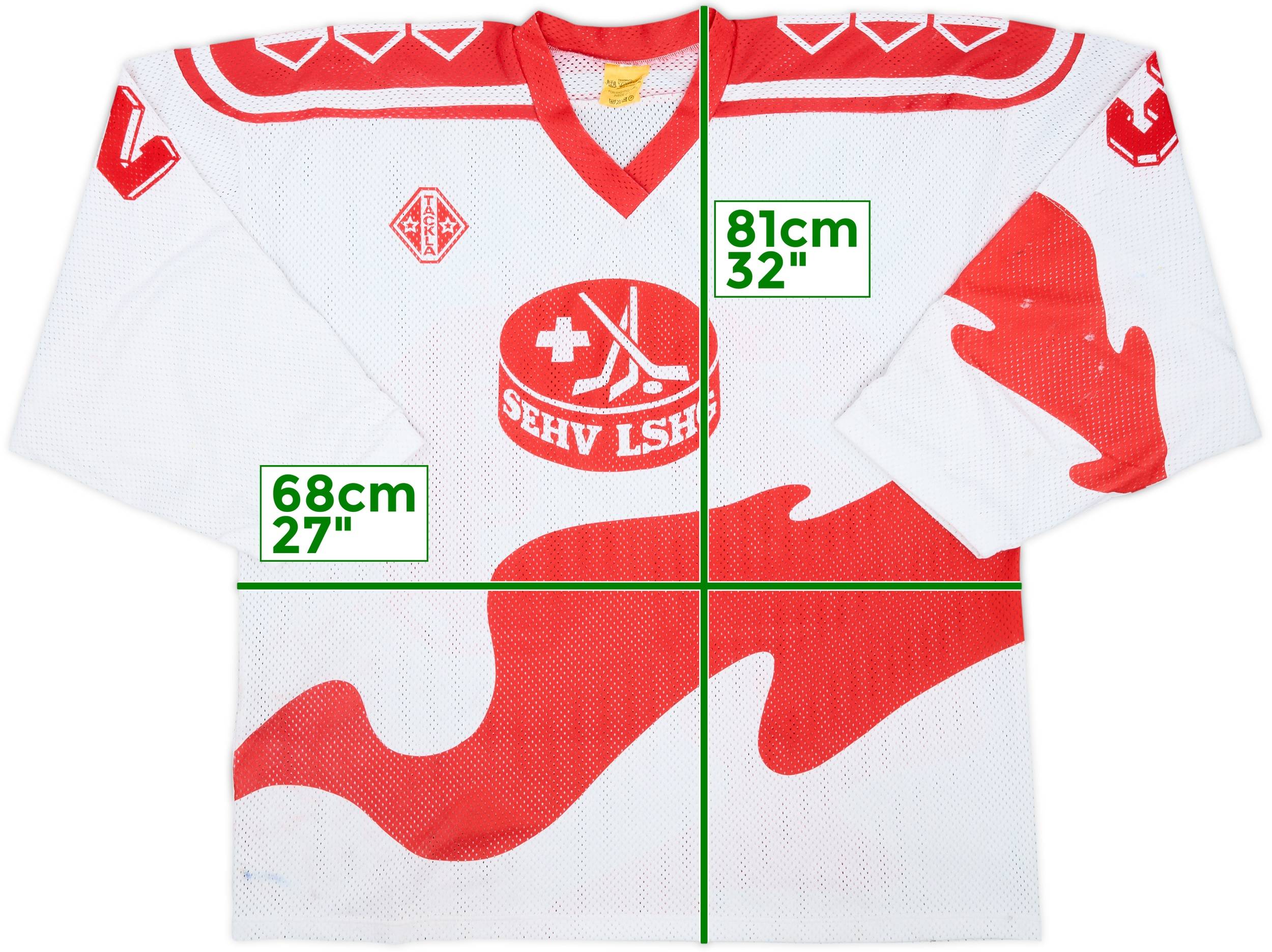 1980s Switzerland National Hockey #23 Tackla Home Jersey - 4/10 - (XL)