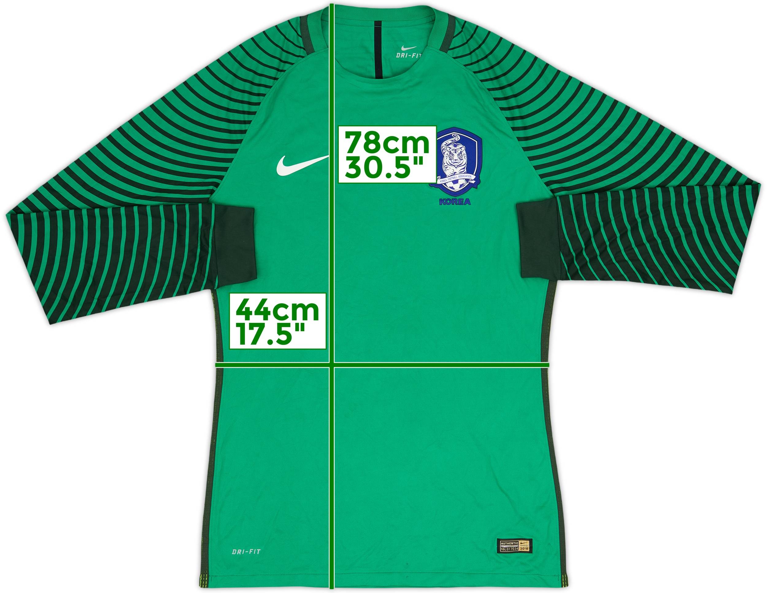 2016-17 South Korea Authentic GK Shirt - 8/10 - (L)