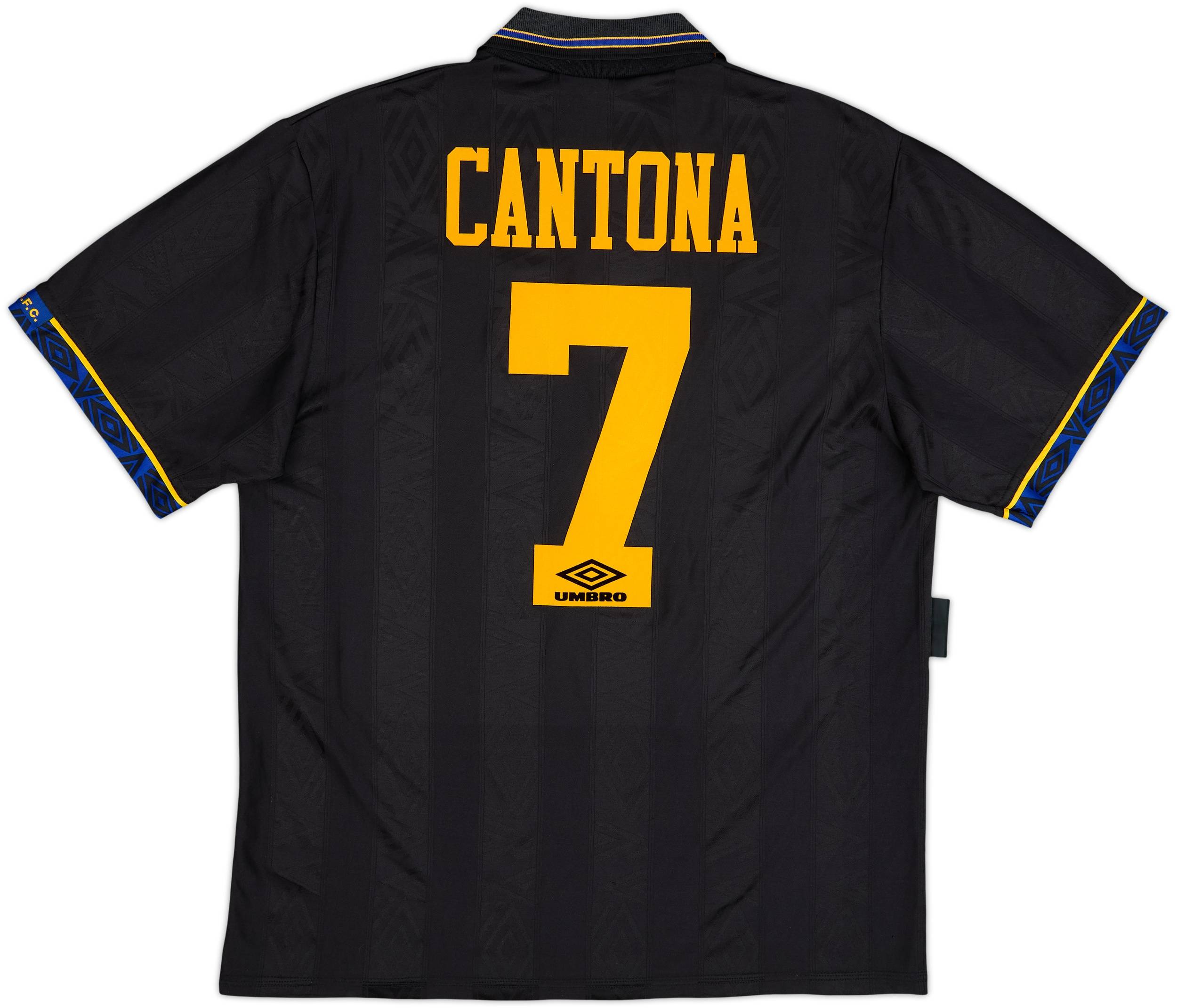 1993-95 Manchester United Away Shirt Cantona #7 - 8/10 - (L)