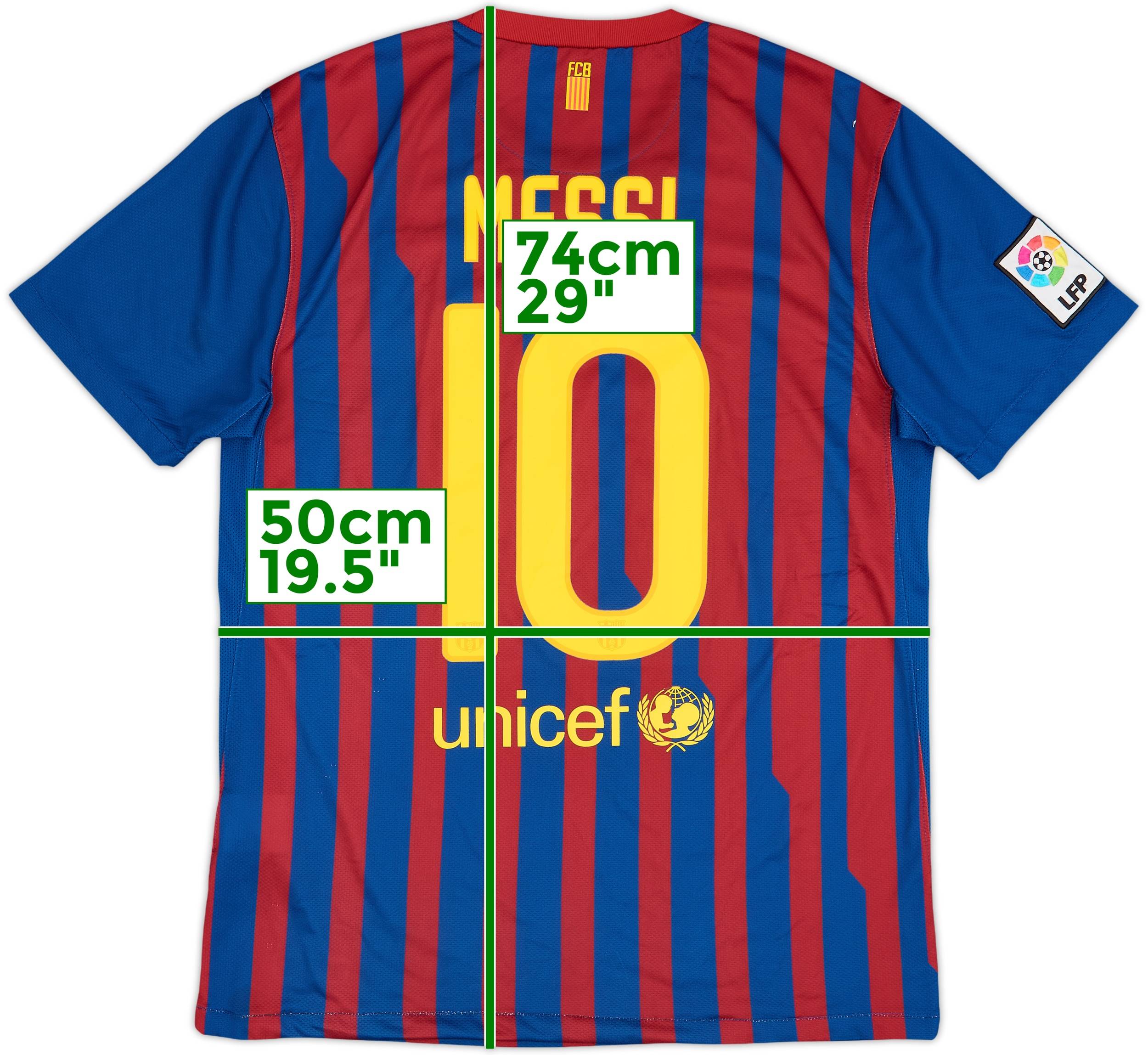 2011-12 Barcelona Home Shirt Messi #10 - 6/10 - (M)