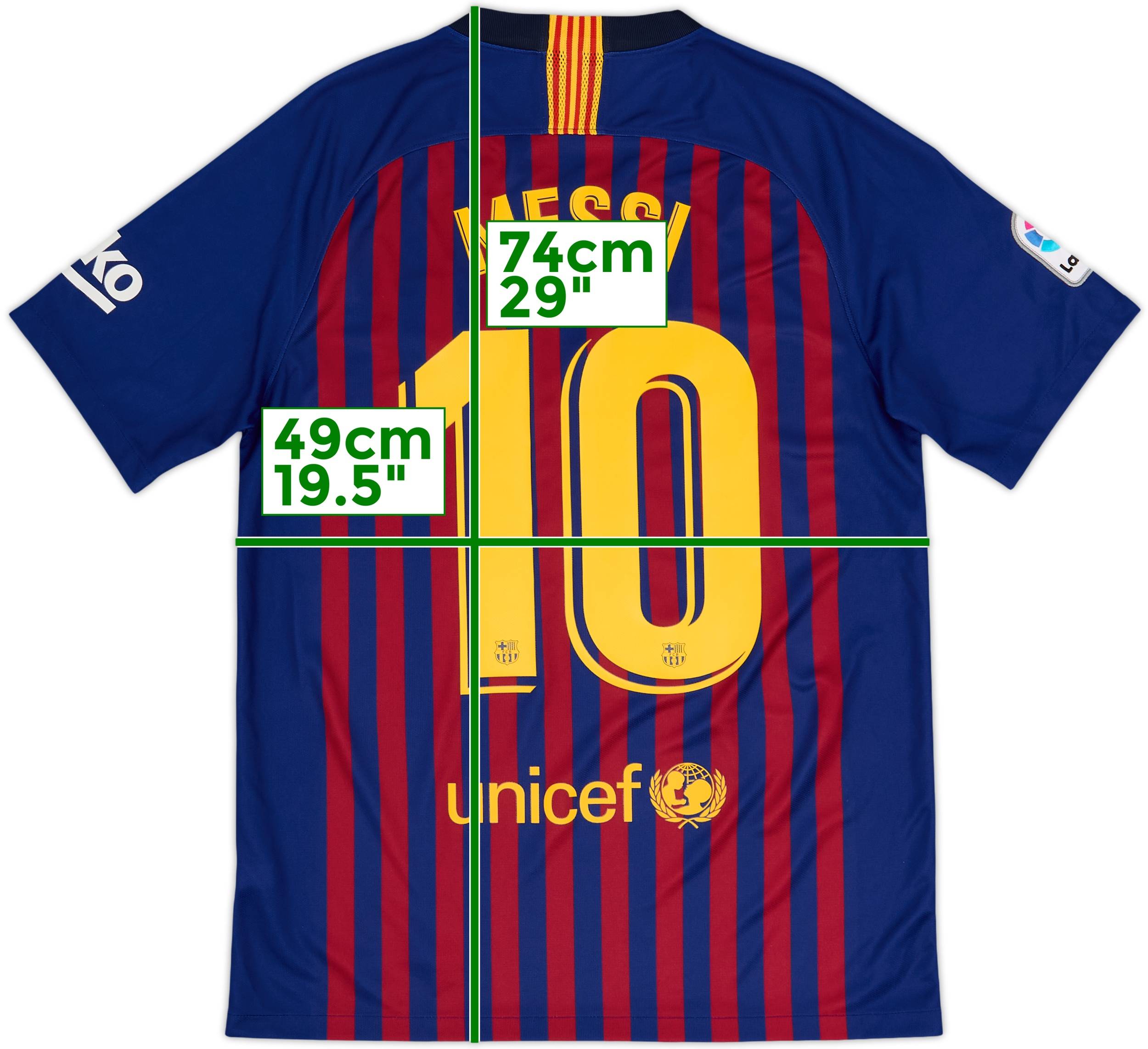 2019-20 Barcelona Home Shirt Messi #10 - 8/10 - (M)