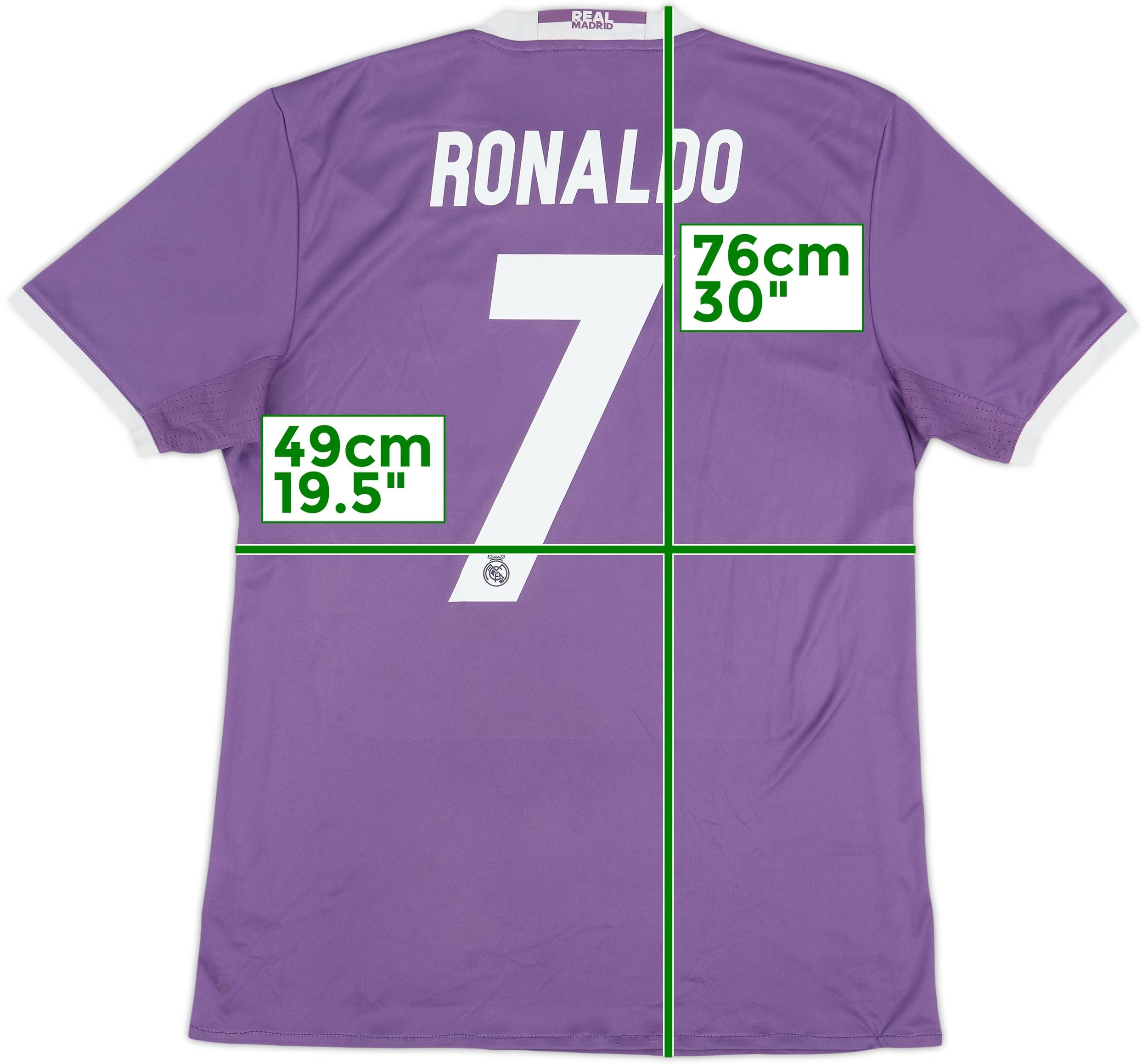 2016-17 Real Madrid Away Shirt Ronaldo #7 - 7/10 - (M)