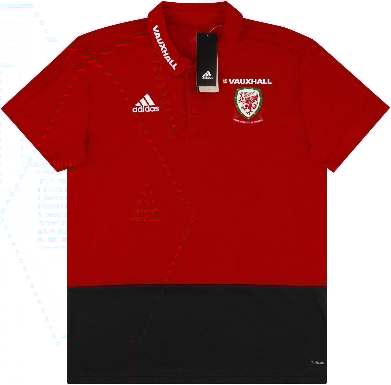 2018-19 Wales Player Issue Training Polo T-Shirt (M)
