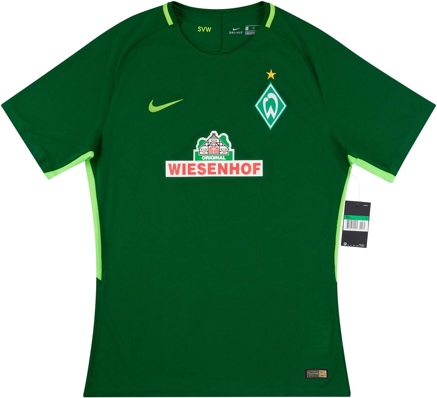2017-18 Werder Bremen Player Issue Home Shirt (XL)