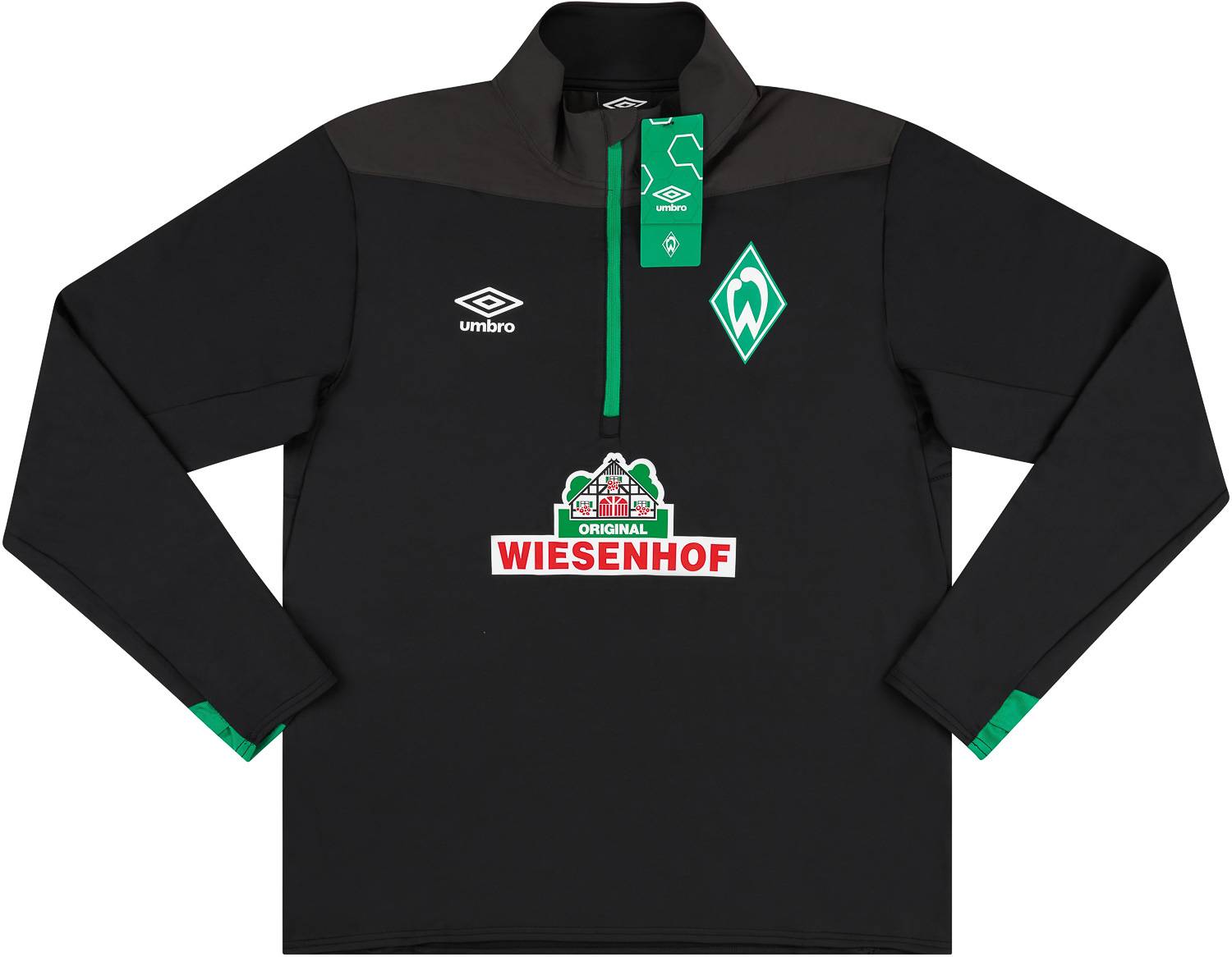 2018-19 Werder Bremen Player Issue 1/2 Zip Training Top