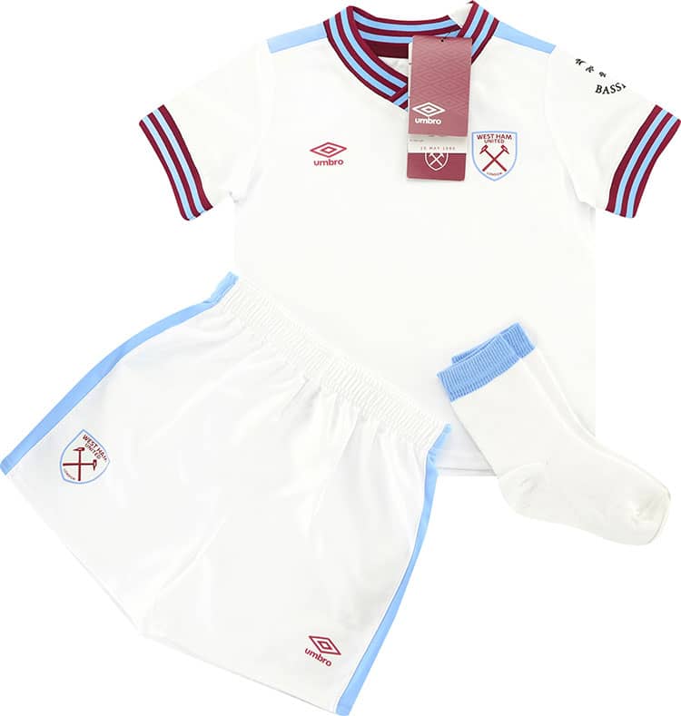 2019-20 West Ham Away Full Kit - NEW - (Little Kids)