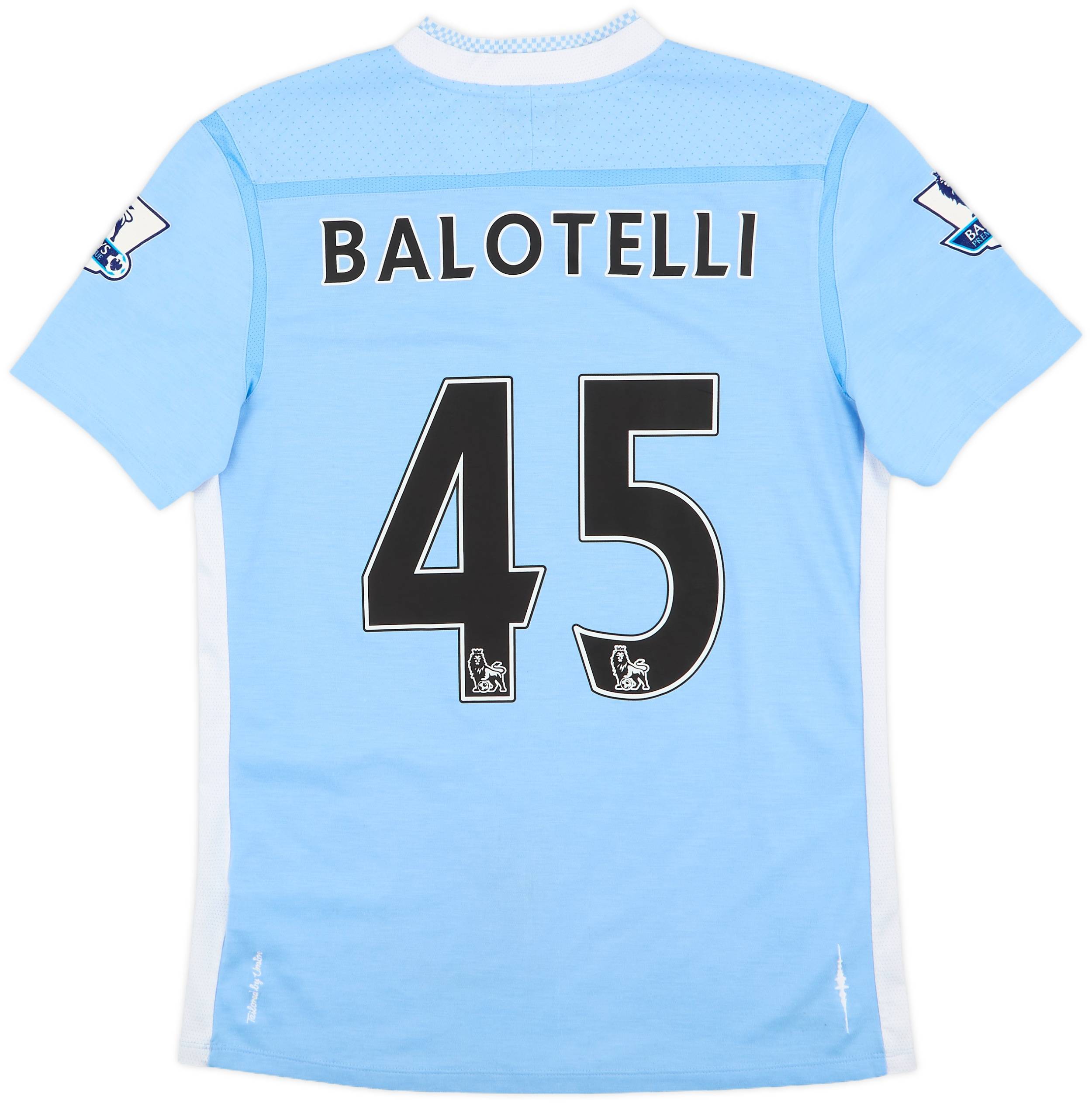 マンチェスターシティ 2011/12 バロテッリ ユニフォーム 2011-12 Manchester City Home Shirt Balotelli #45 - 7/10 - (M)