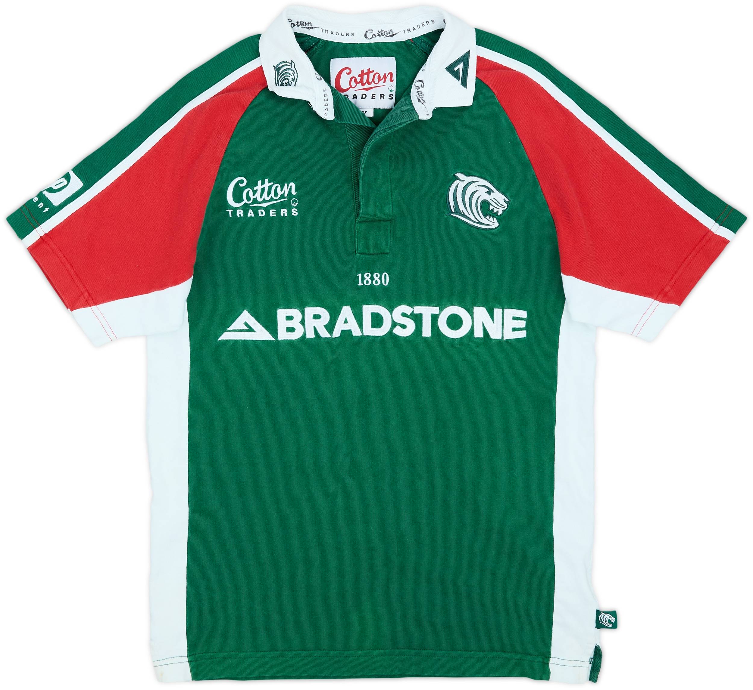 [cotton traders]レスタータイガースラガーシャツ Leicester Tigers Jersey 2009/2011 Retro Vintage Rugby Cotton