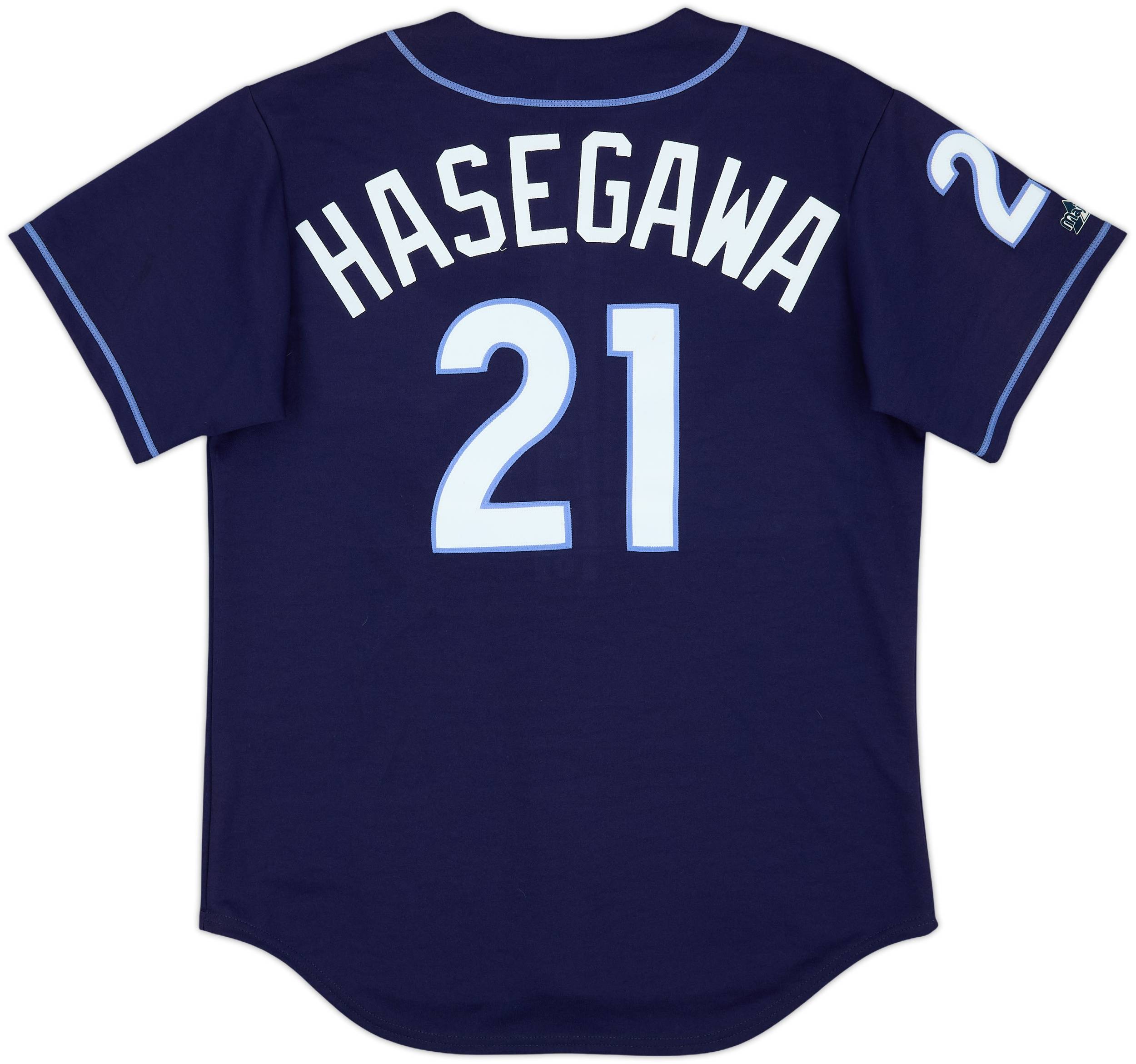 1998-99 Anaheim Angels Hasegawa #21 Majestic Alternate Jersey - 8