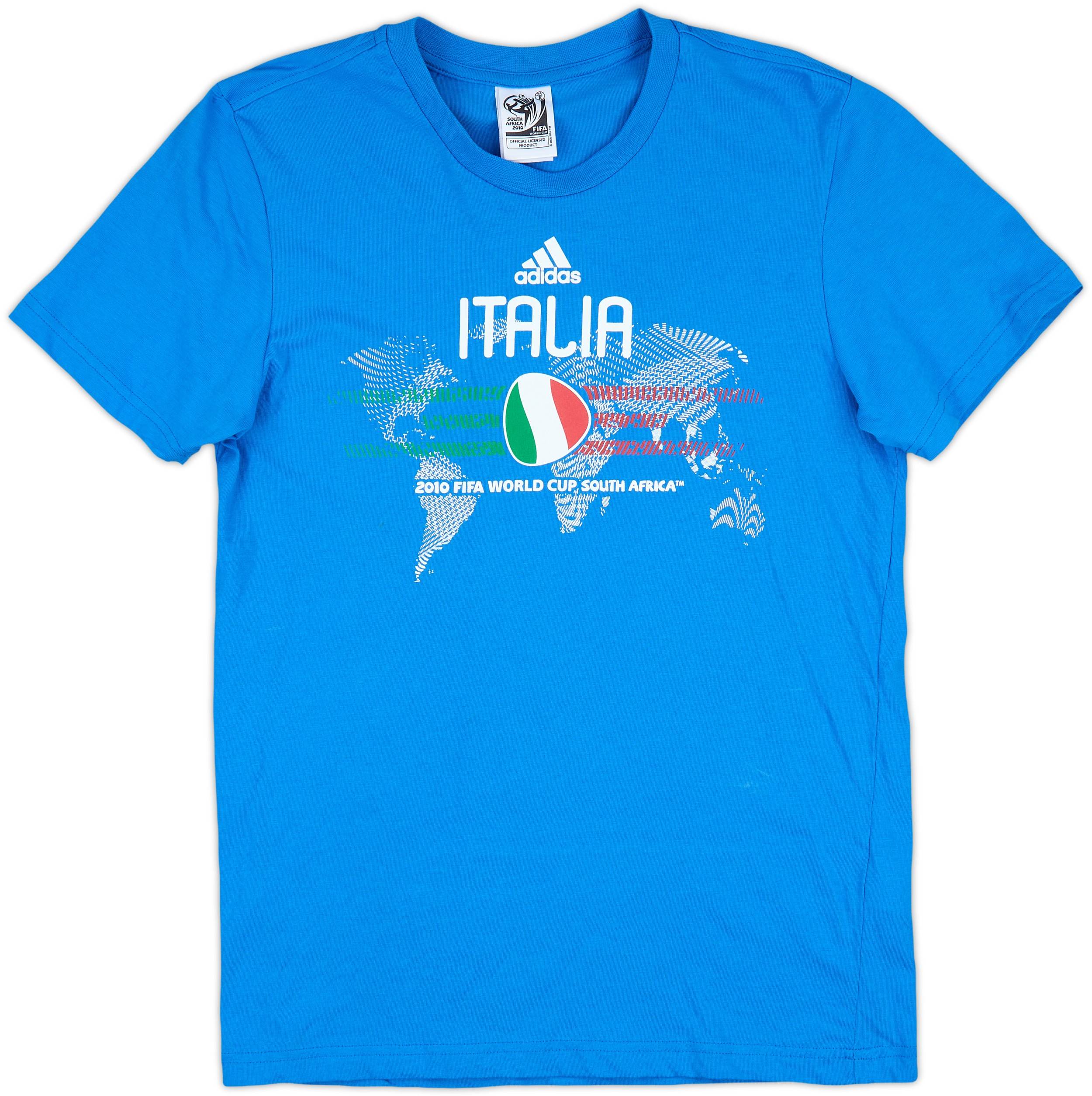 2010 Italy World Cup Cotton Tee - 8/10 - (S)